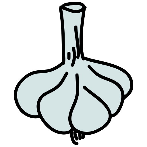 Un disegno di un bulbo d'aglio su sfondo bianco vettoriale – Immagine di  Cibo su Unsplash, image size:3000x3000