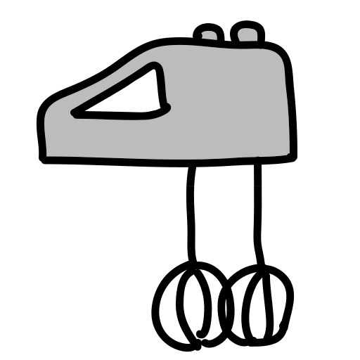 Un dibujo de una batidora de mano sobre fondo blanco vector – Imagen de  Ilustración en Unsplash, image size:3000x3000