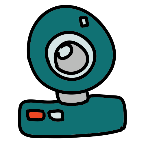 A picture of a camera on a white background