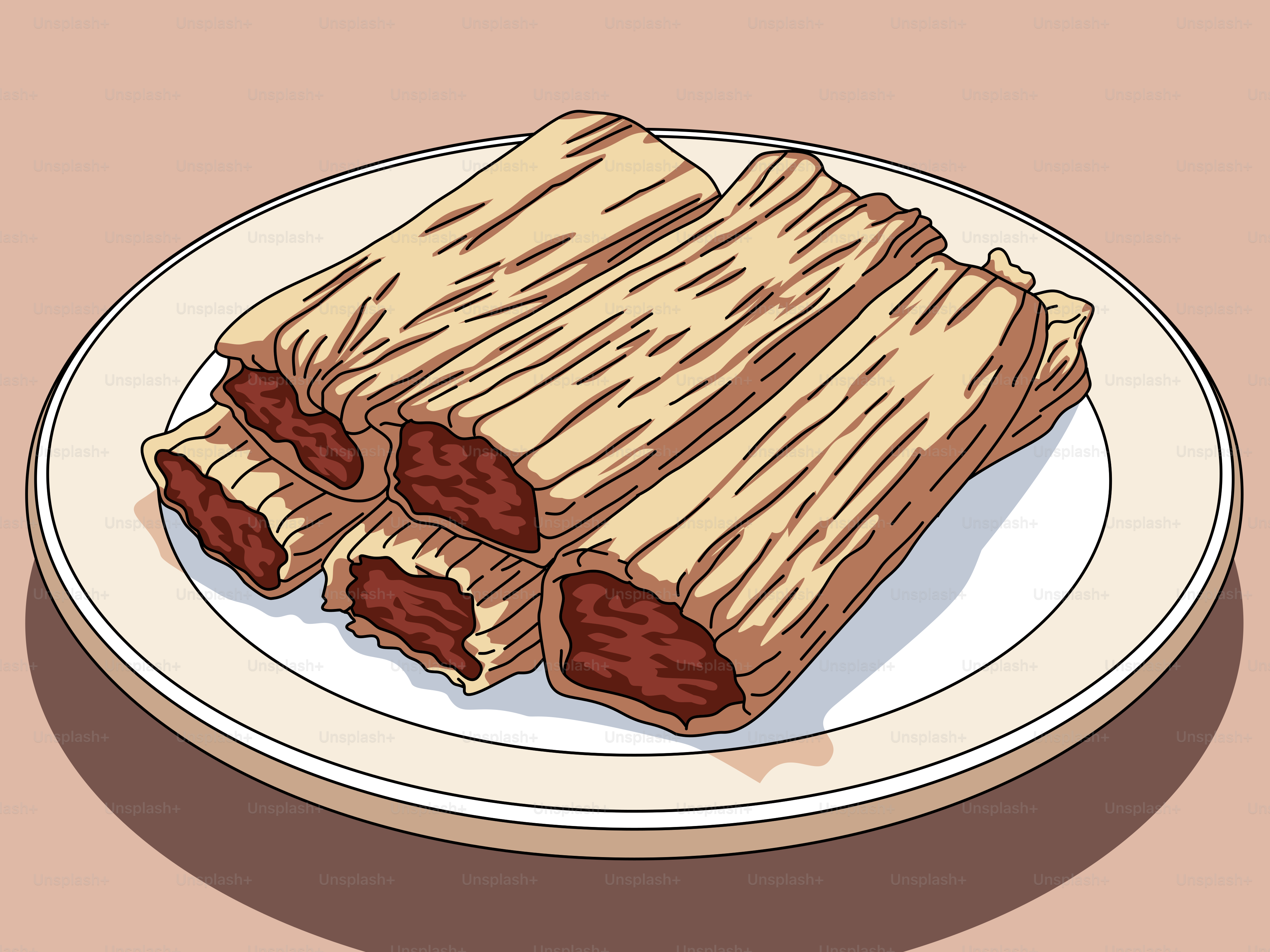 A plate that has some food on it