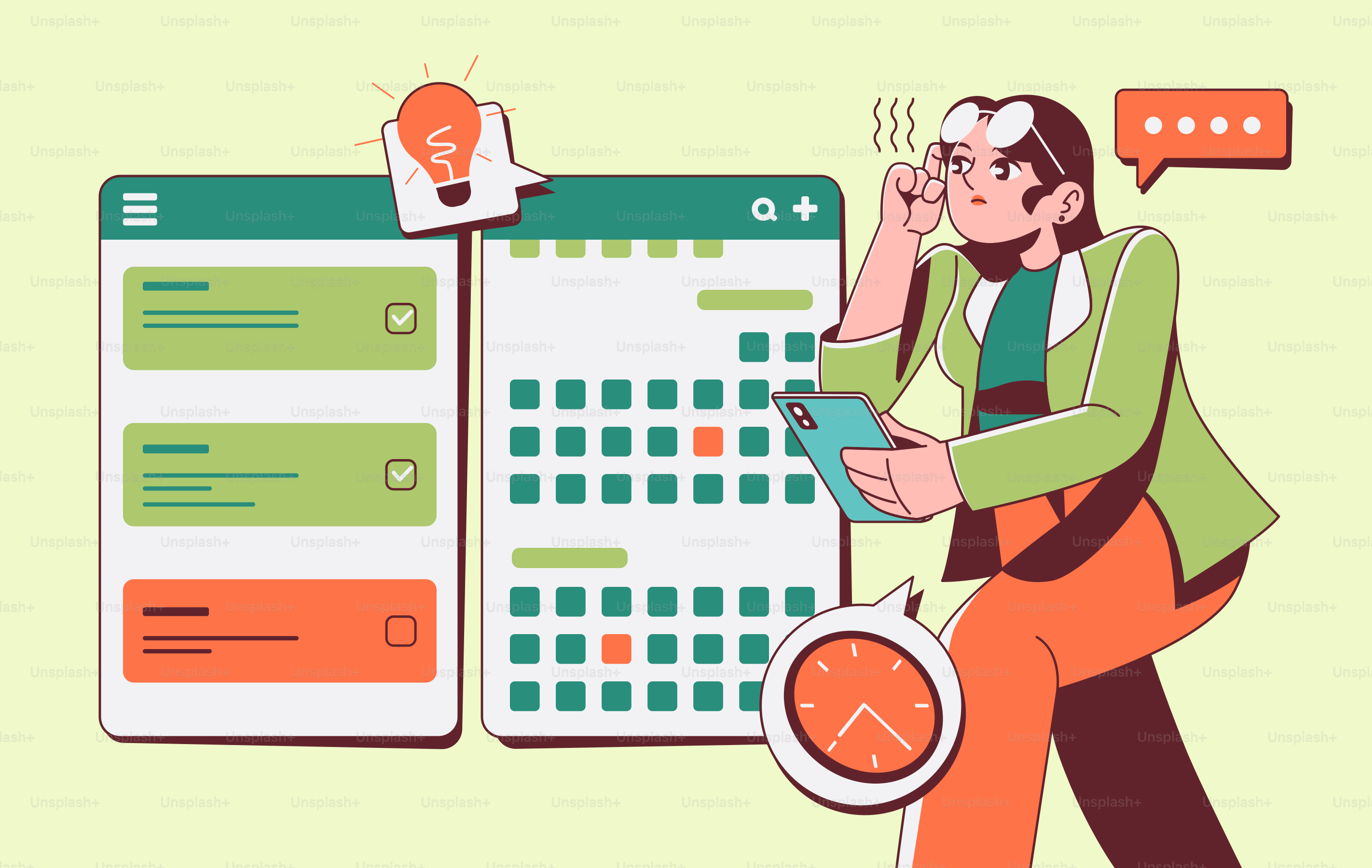 Un homme se tient à côté d’un calendrier
