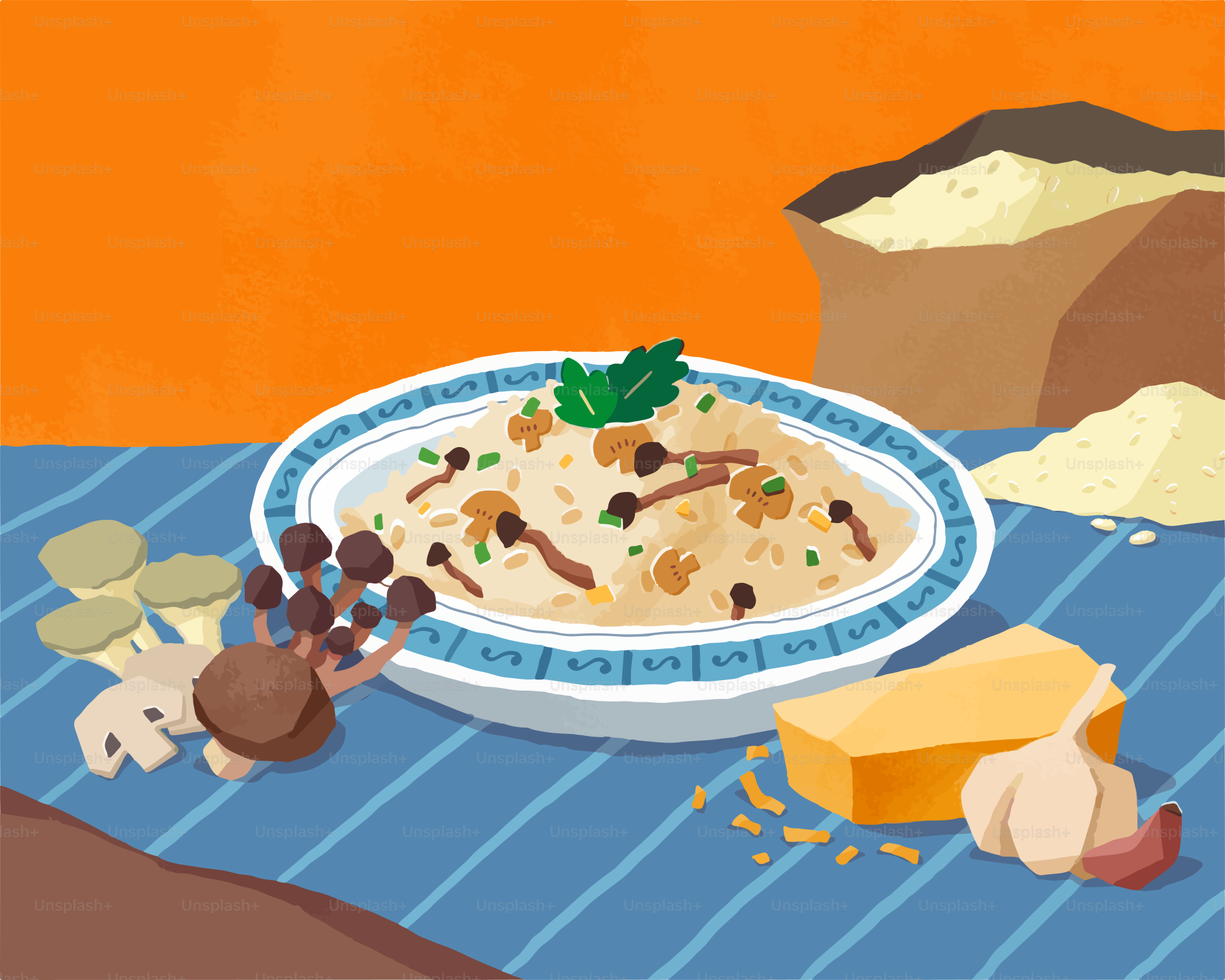 Una foto de un cuenco de comida sobre una mesa