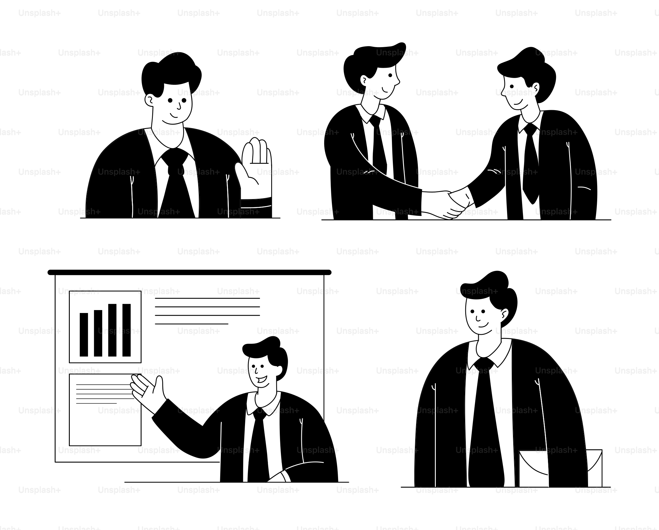 A man in a suit shaking hands with another man in a suit