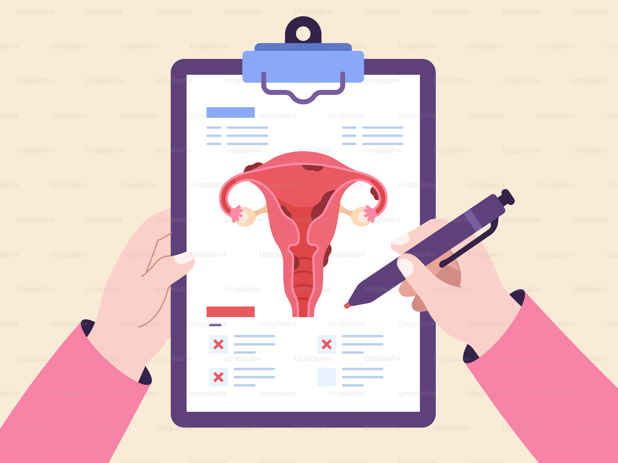 A clipboard with a picture of a utensil on it