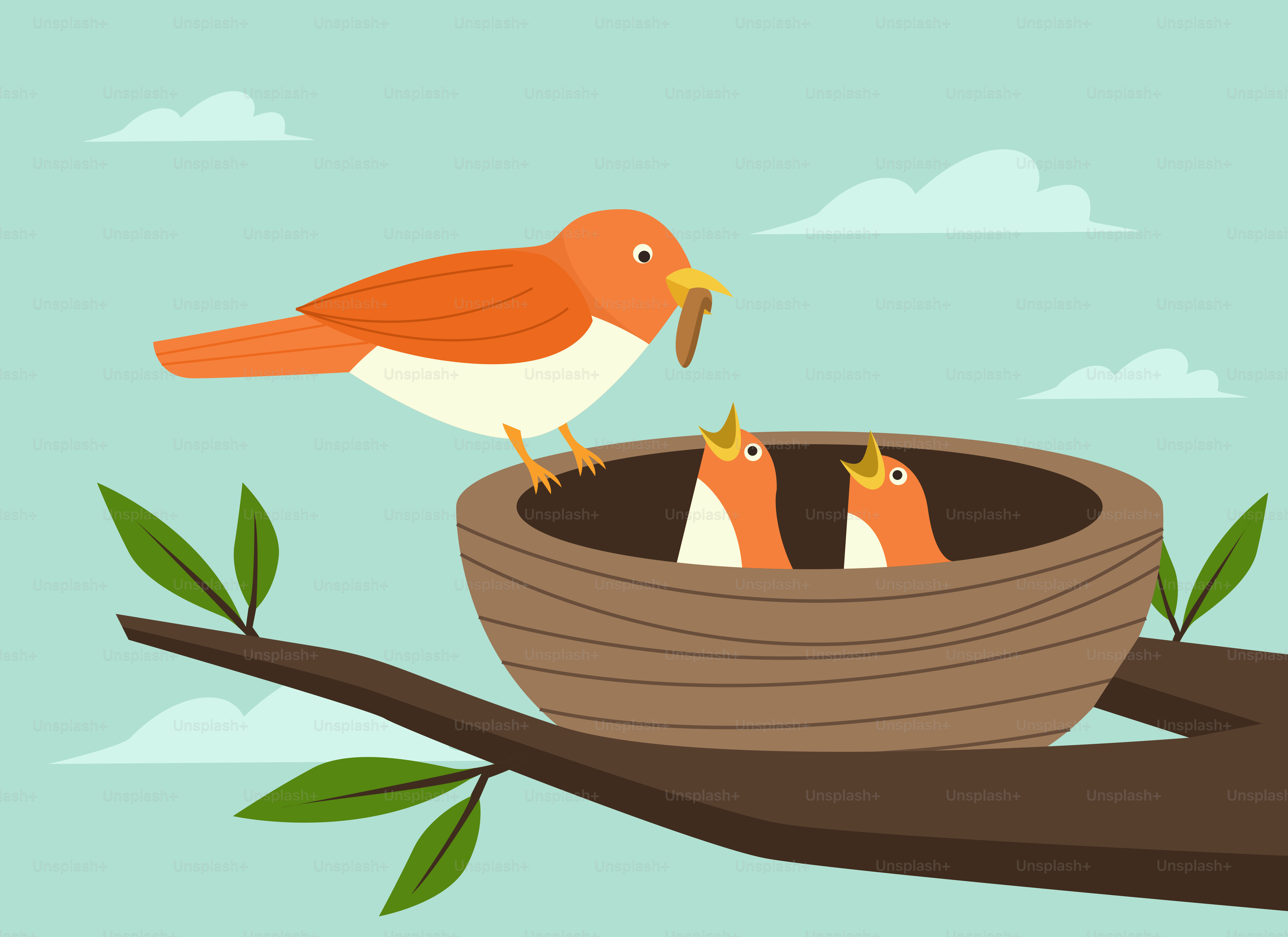 A bird sitting on top of a tree branch