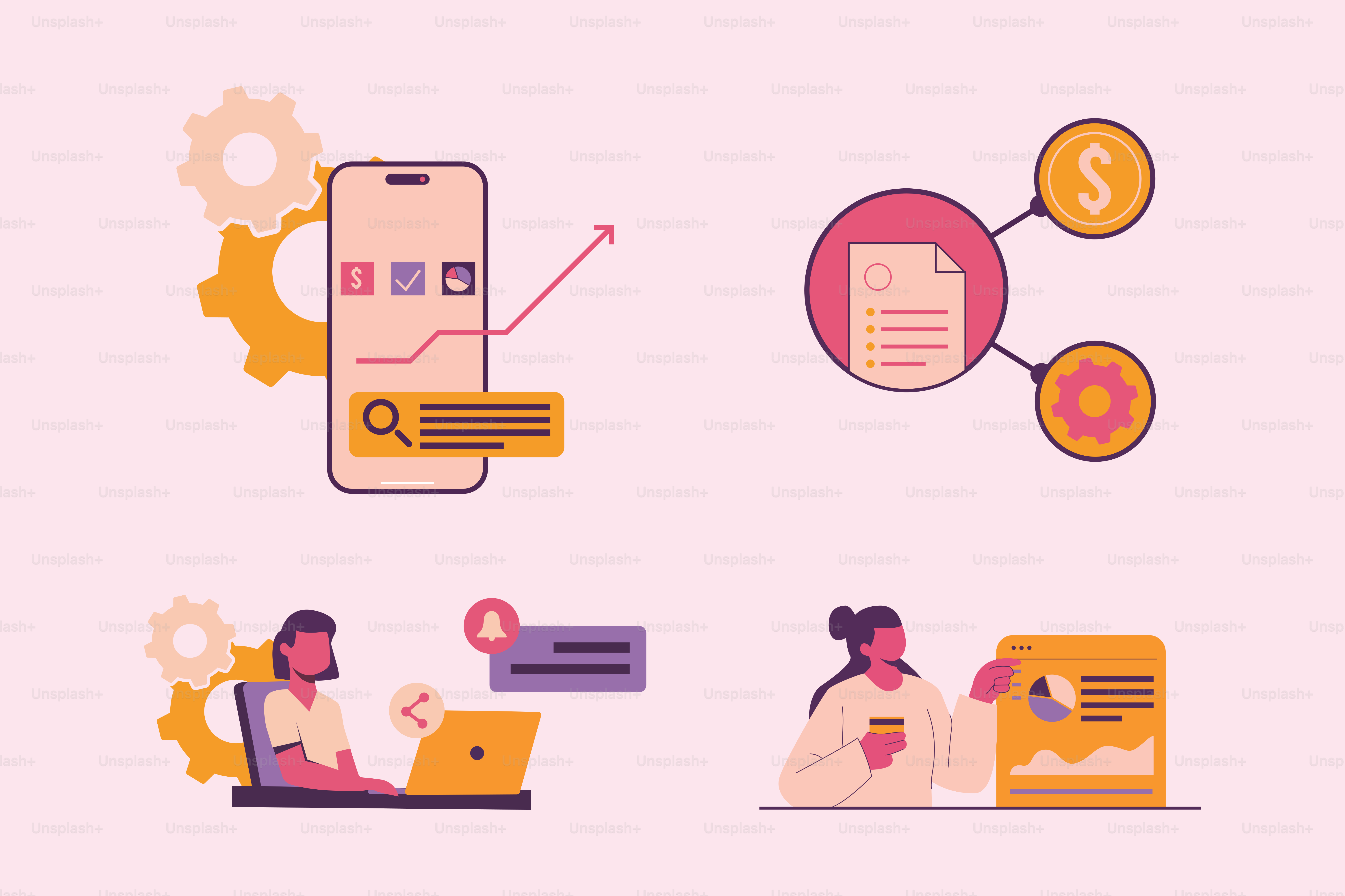 Eine Frau sitzt auf einer Bank mit einem Laptop und einem Handy