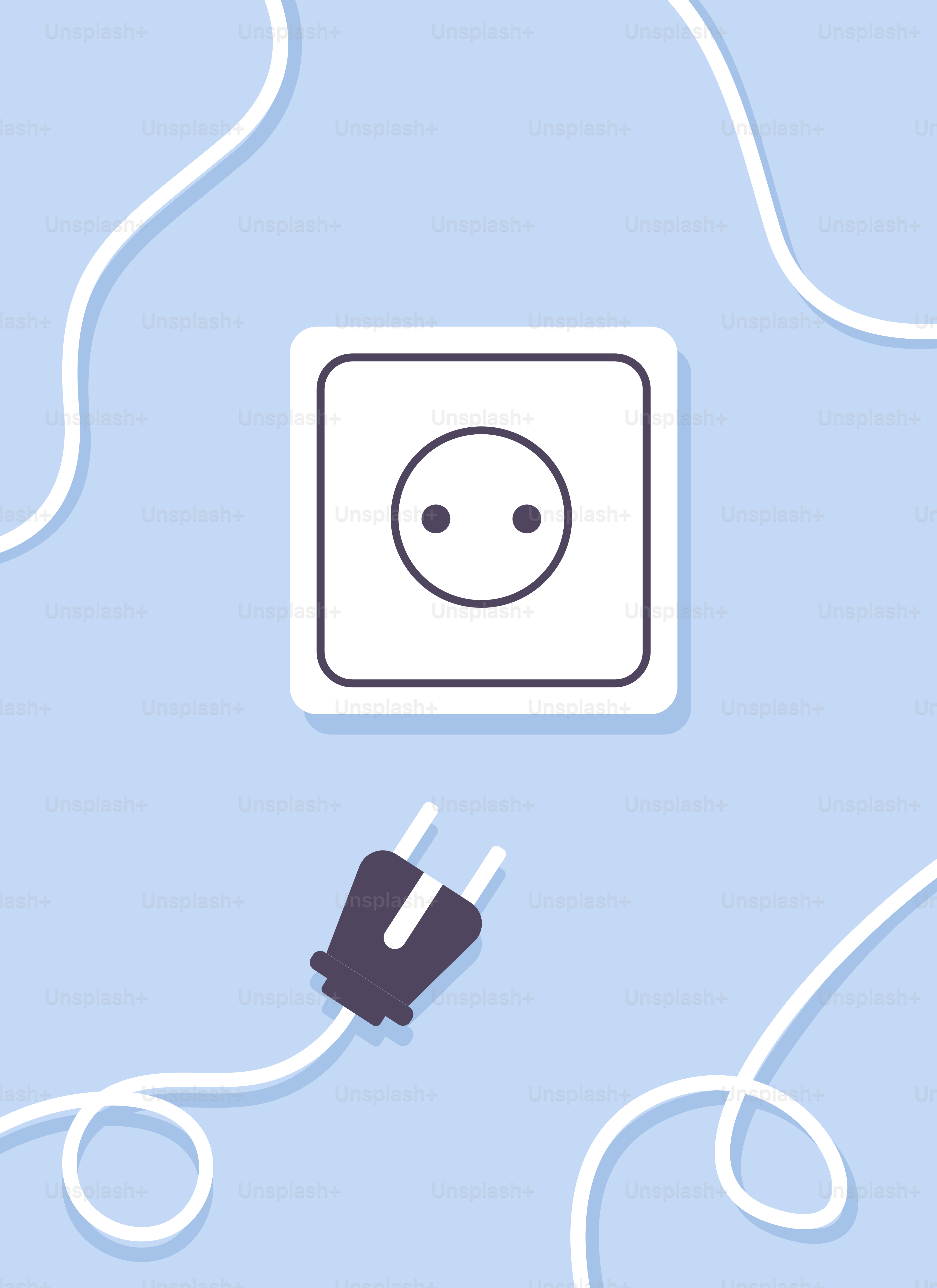 Une prise électrique avec une prise au milieu