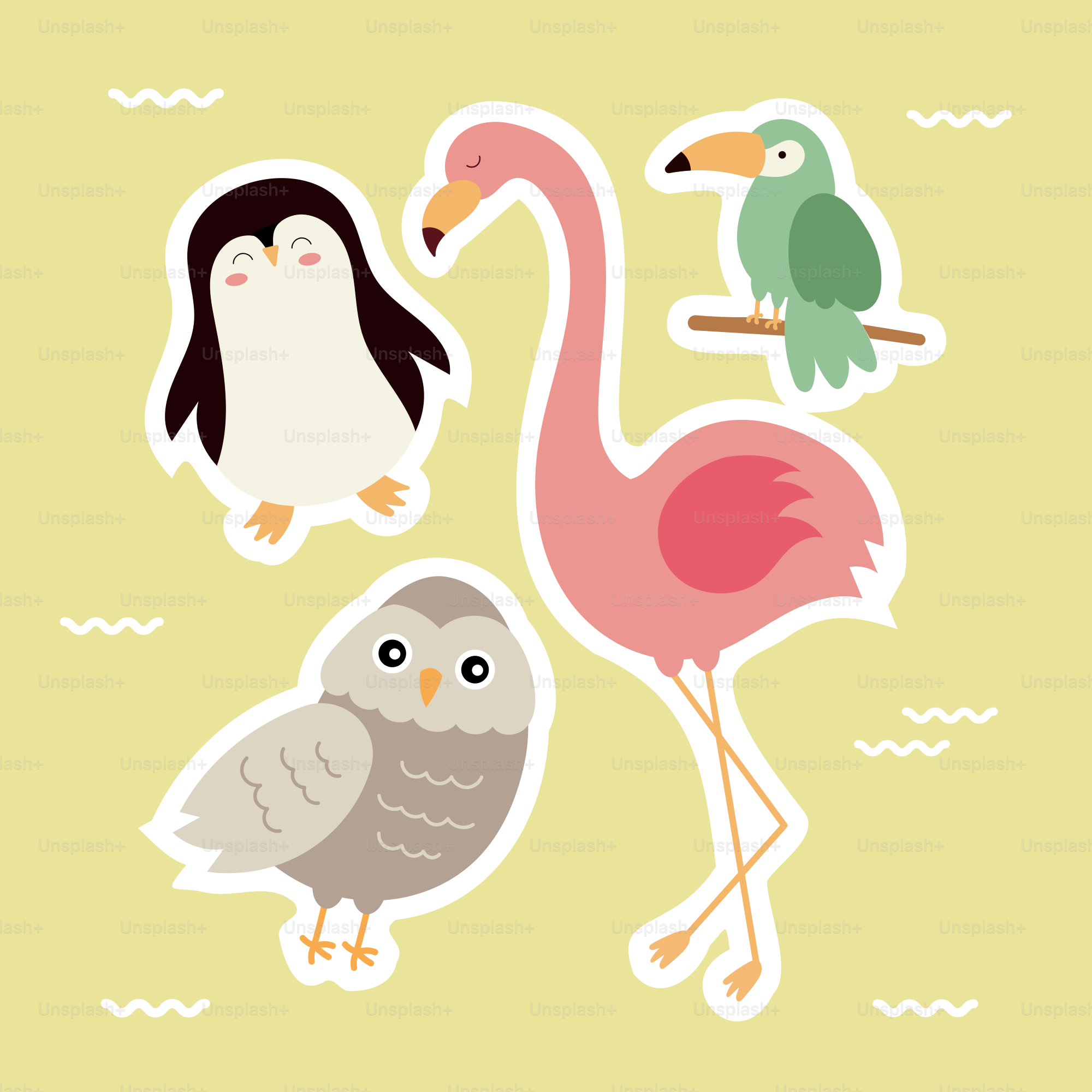 A group of birds standing next to each other