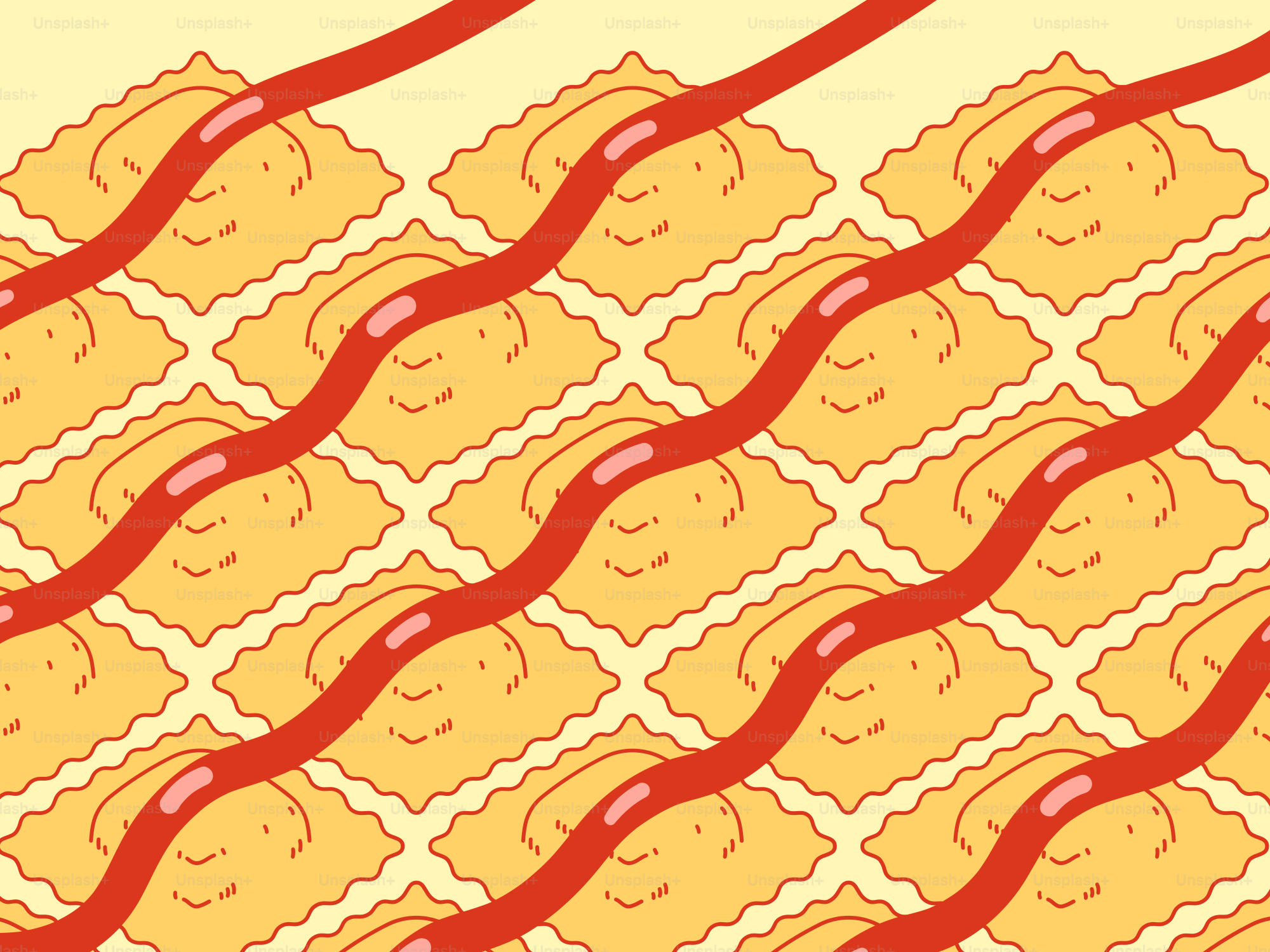 A close up of a pie with a red ribbon on it