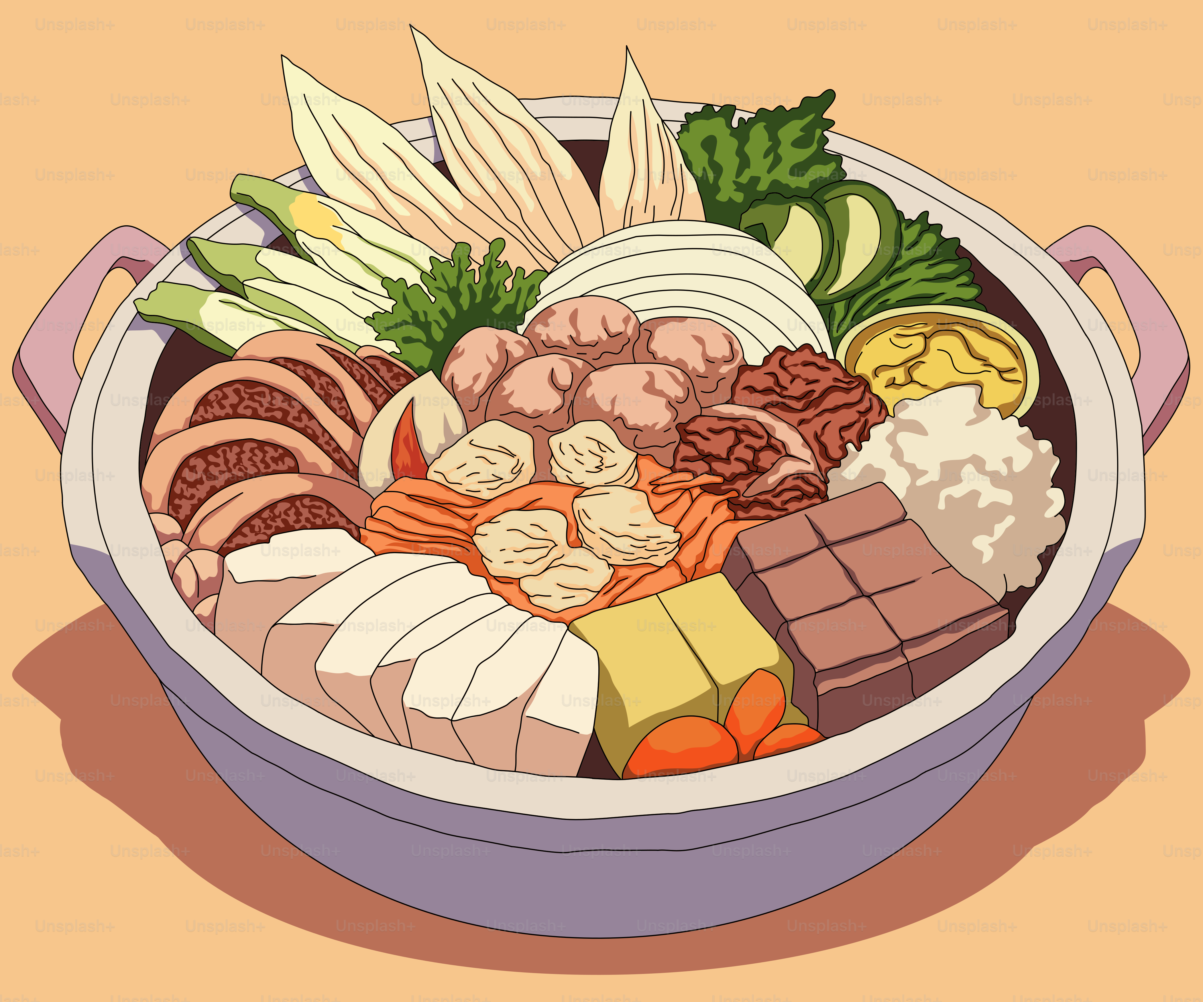A bowl filled with lots of different types of food