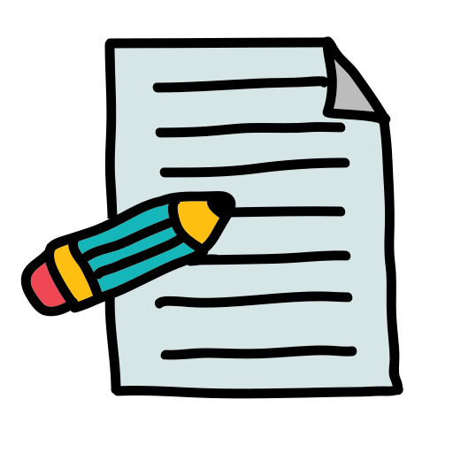 A pencil and a paper with a piece of paper on it