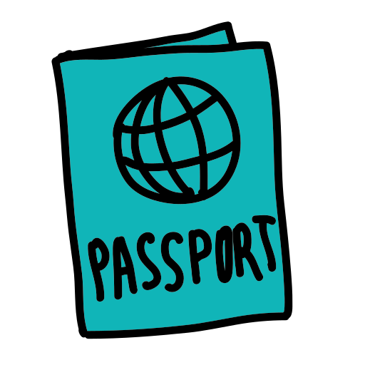 A passport with the word passport written on it