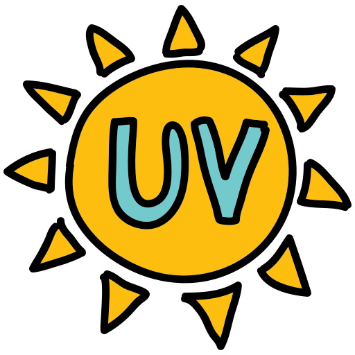 Un sole con la lettera u al centro