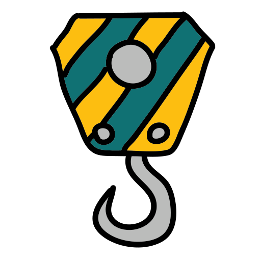 Un sac rayé jaune et vert suspendu à un crochet