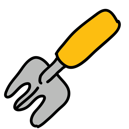 A tool with a yellow handle on a white background