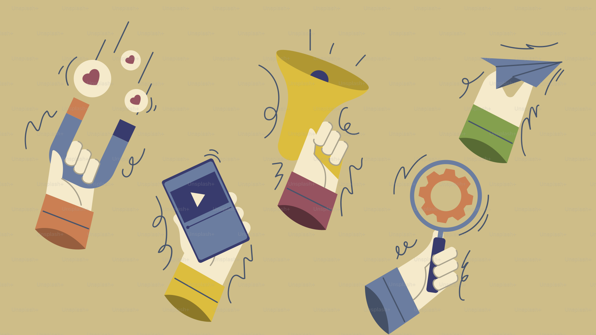 A picture of a group of cartoon characters