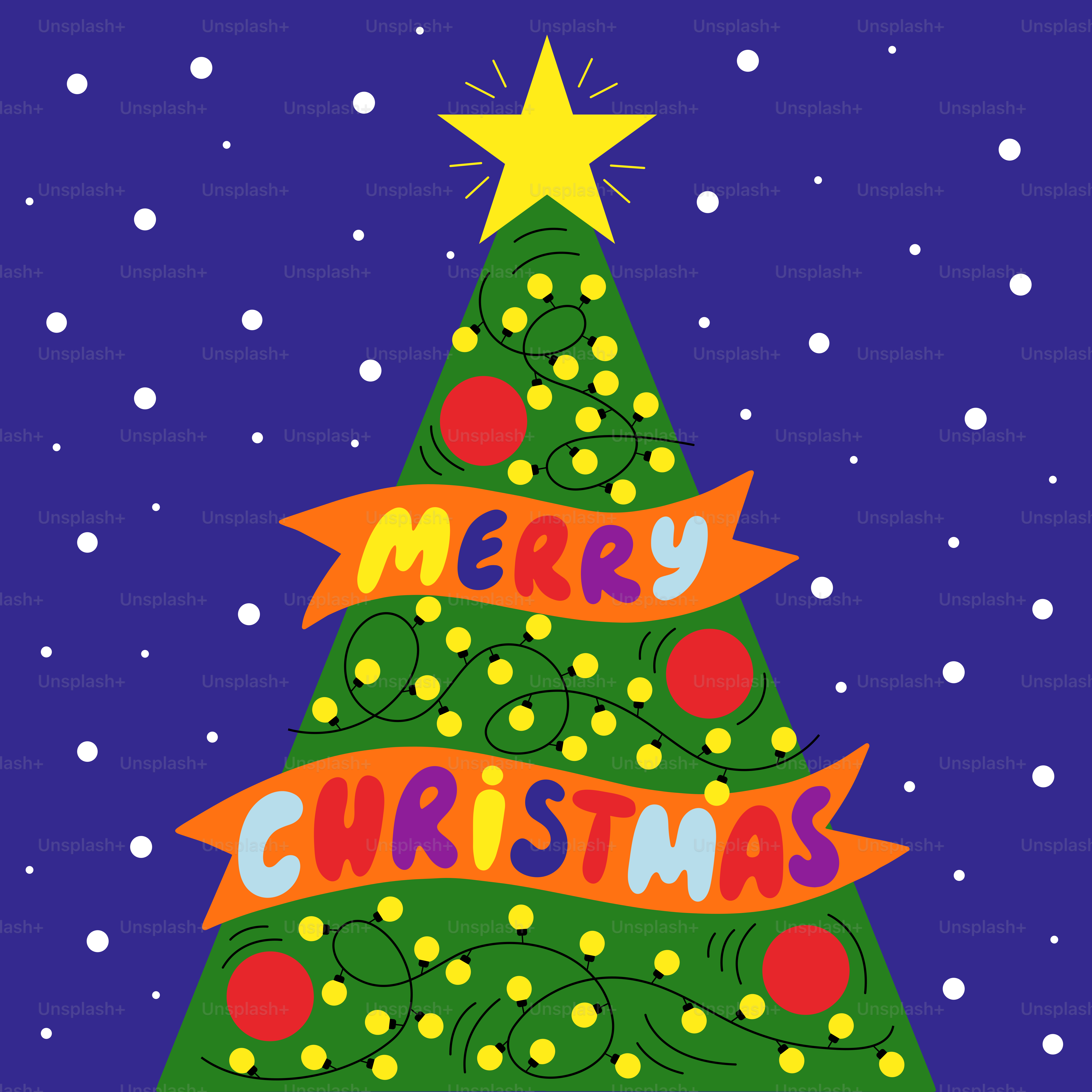 A christmas tree with a star on top of it