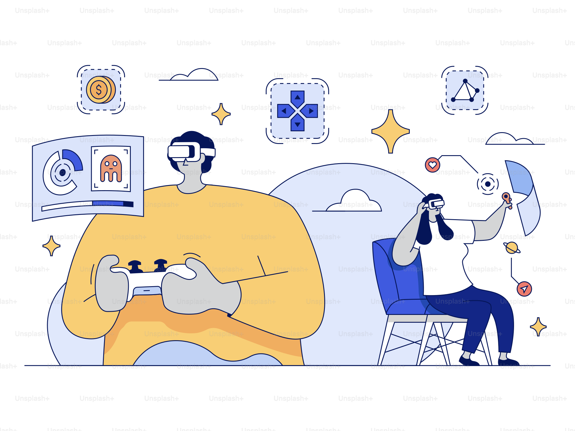 A man sitting in a chair playing a video game