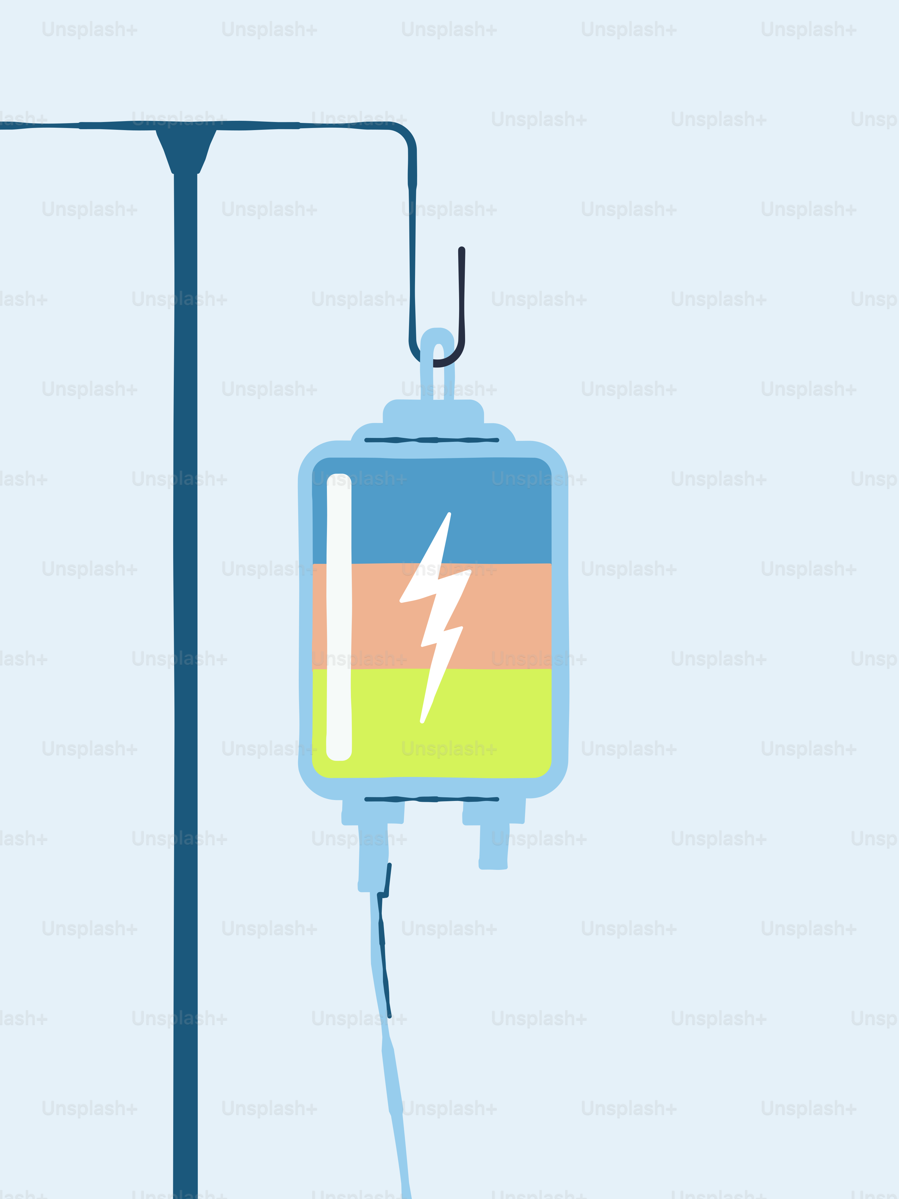 Una lampada con una batteria collegata