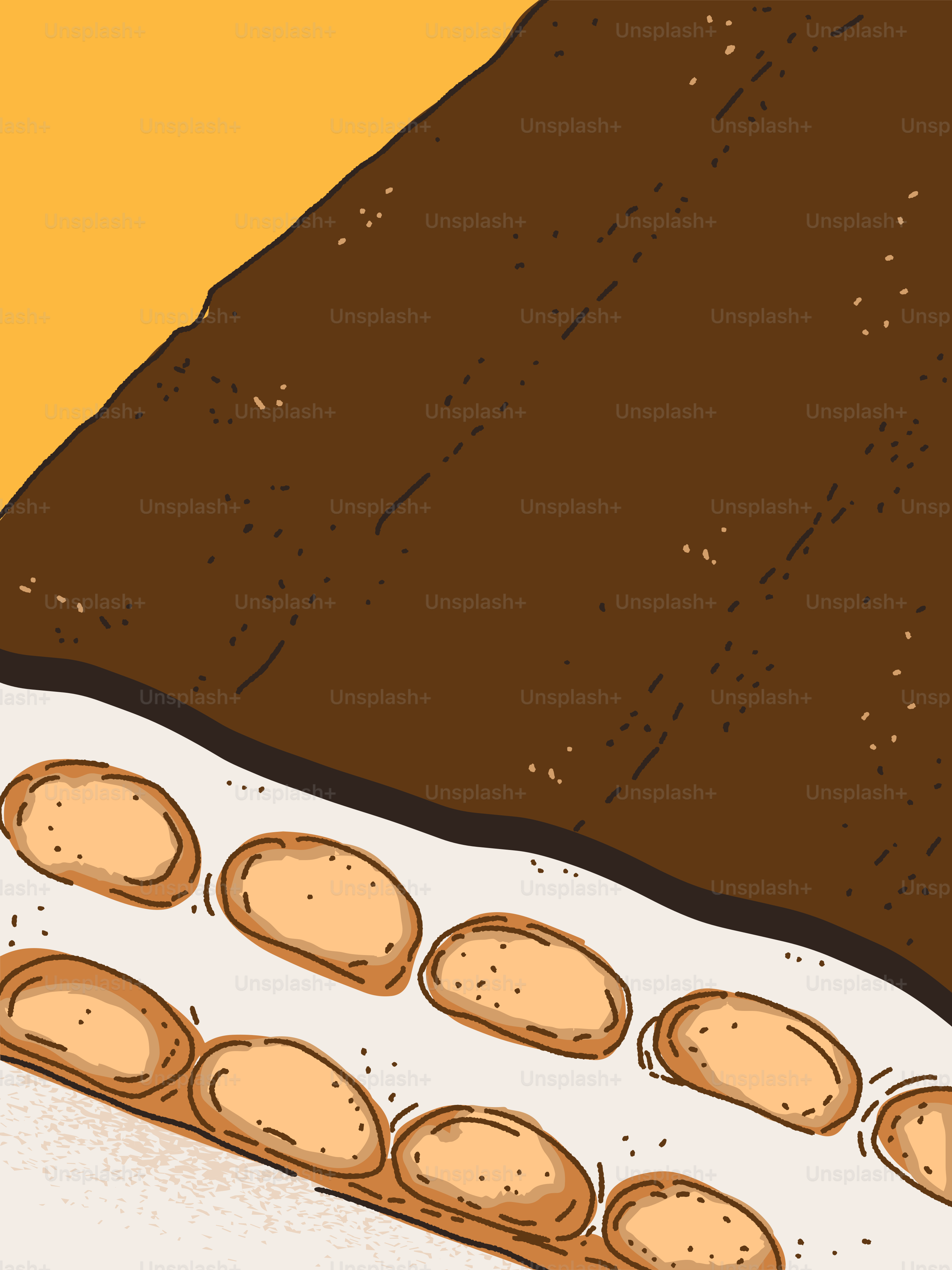 A pile of bread sitting on top of a table