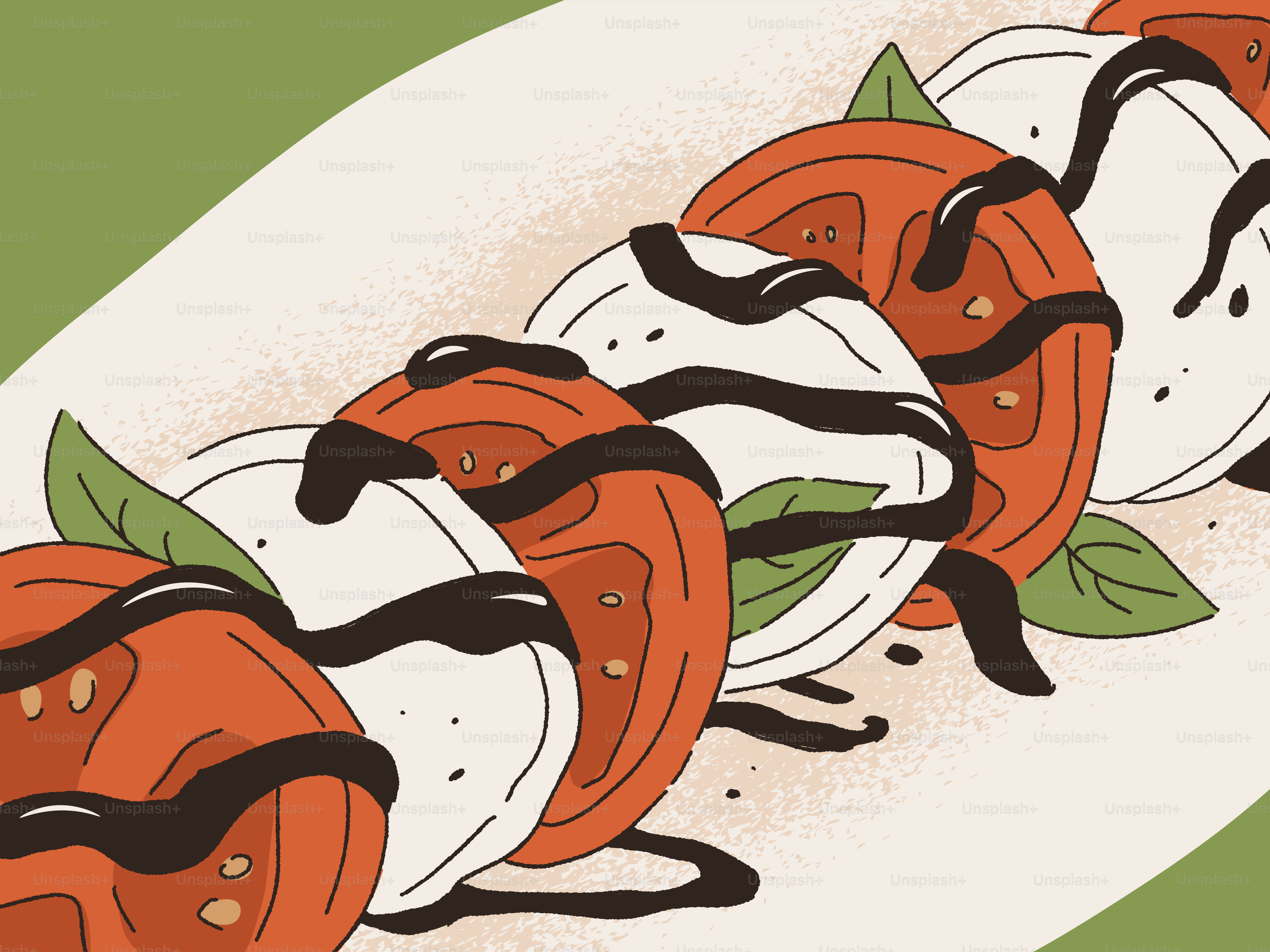 A row of oranges with chocolate drizzled on them