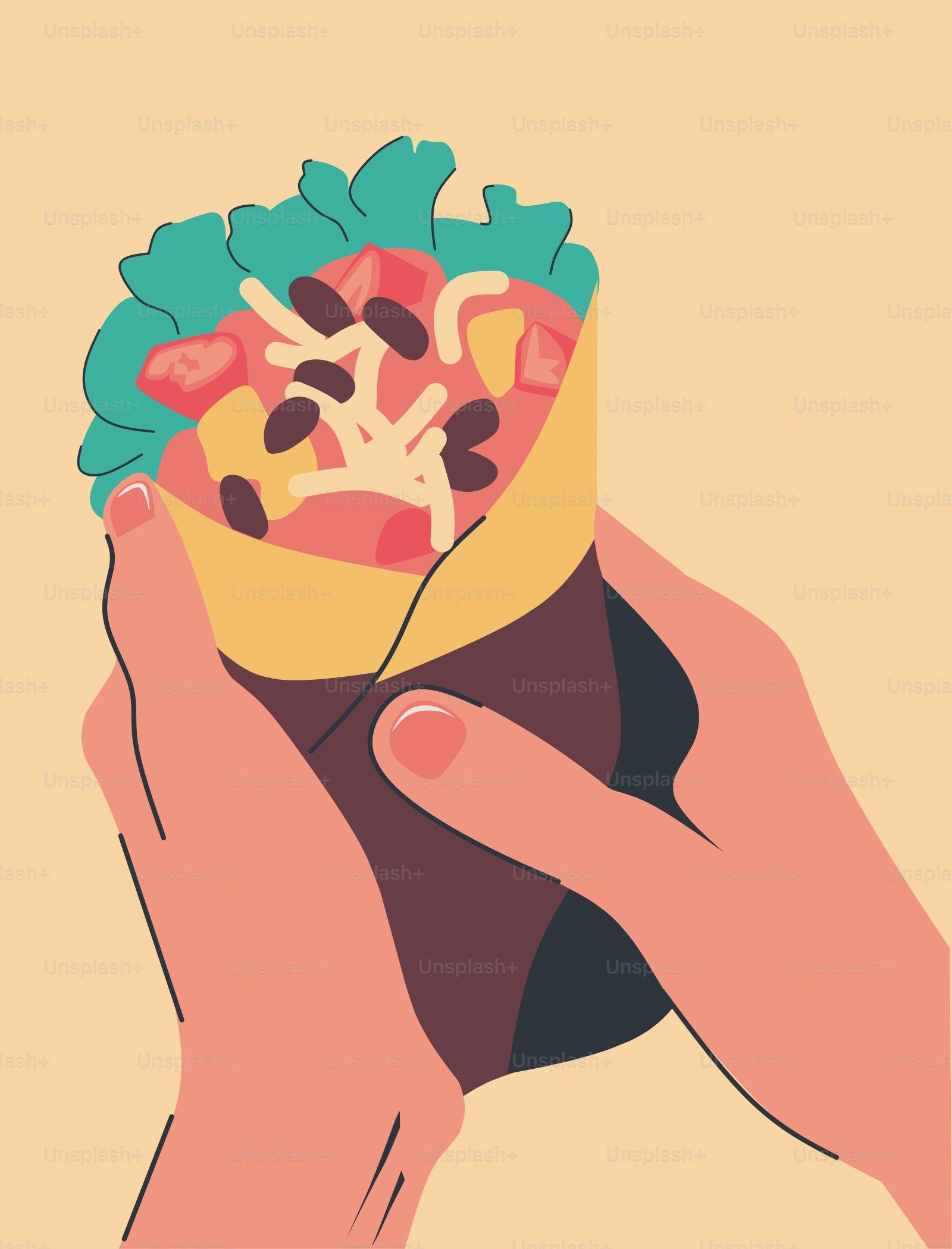 A person holding a bowl of food in their hands