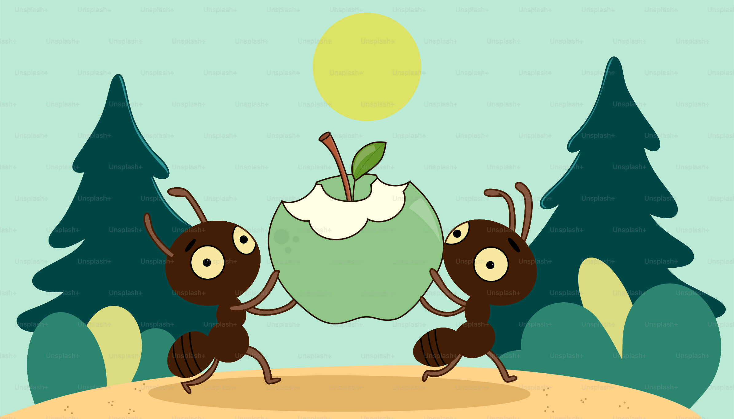 隣り合って立ついくつかの角