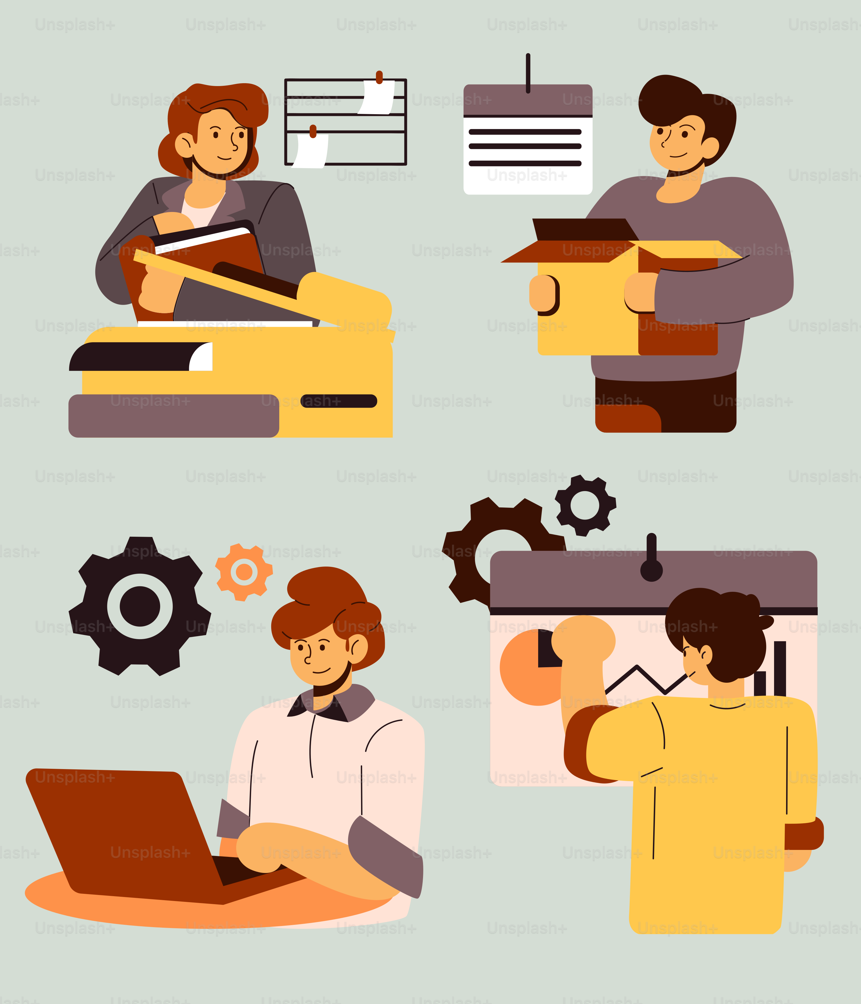 A couple of people that are working on a laptop