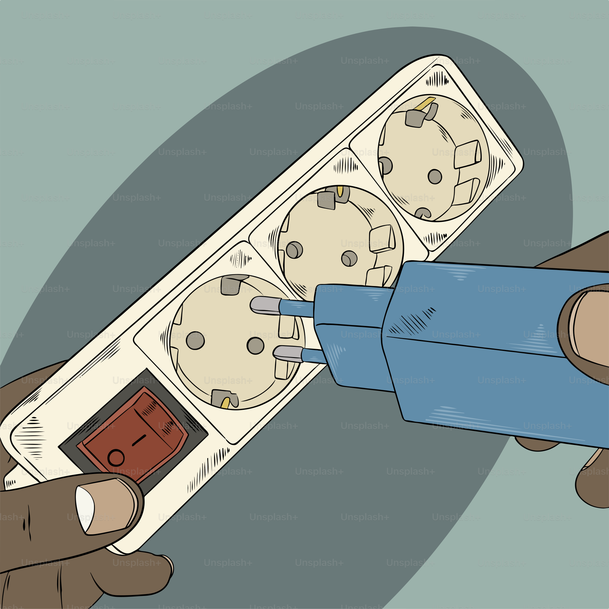 Una persona tiene in mano un dispositivo elettrico