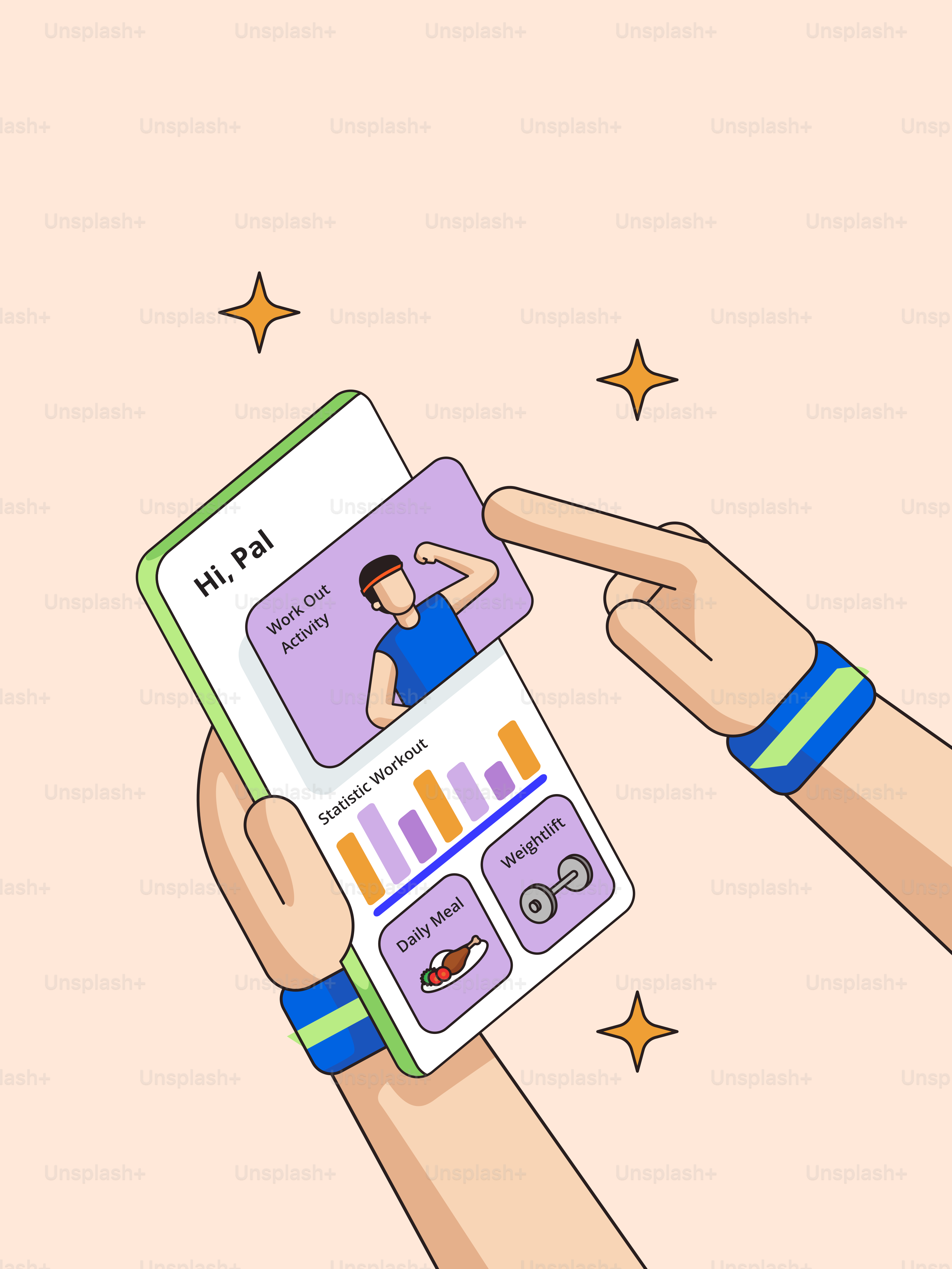 A person holding a card with a picture of a person on it