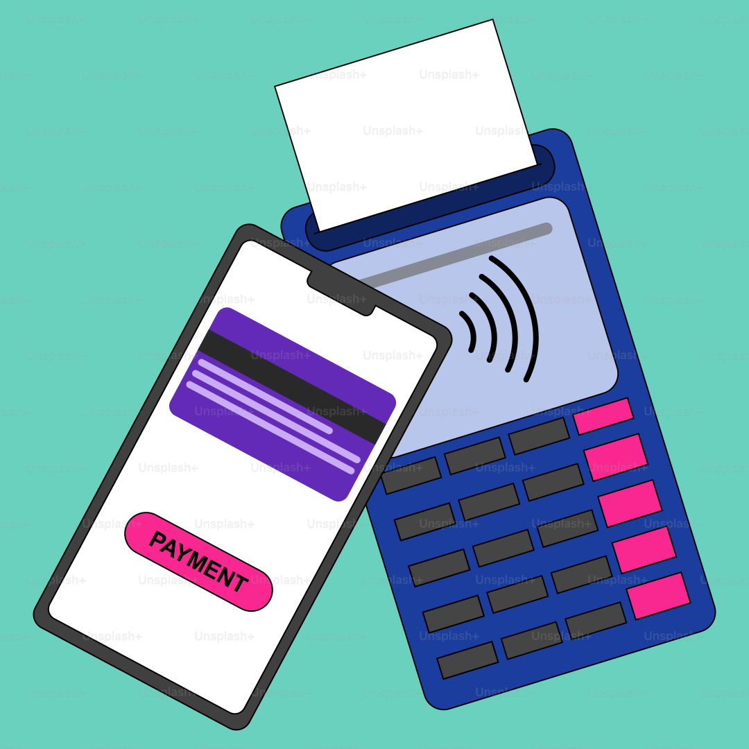 A calculator and a cell phone with the words payment written on it