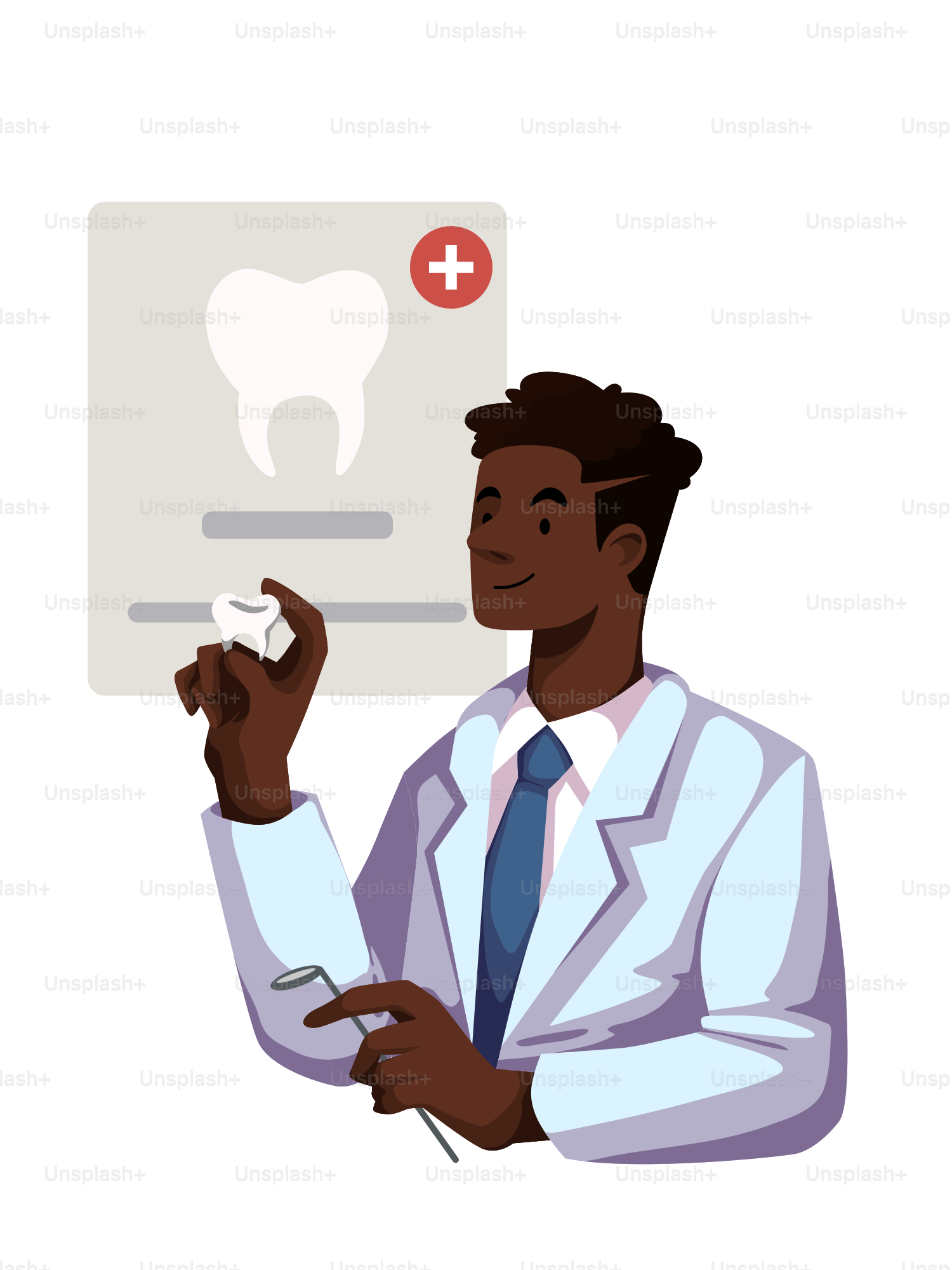 A man in a lab coat holding a piece of paper