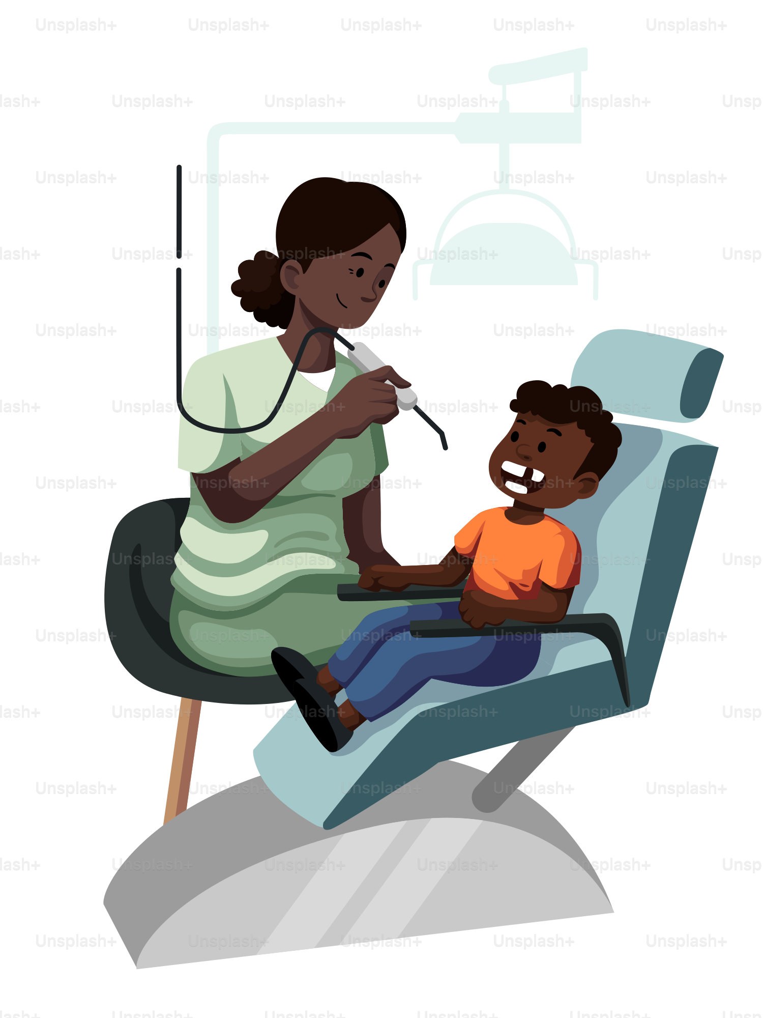 A woman sitting in a chair with a child