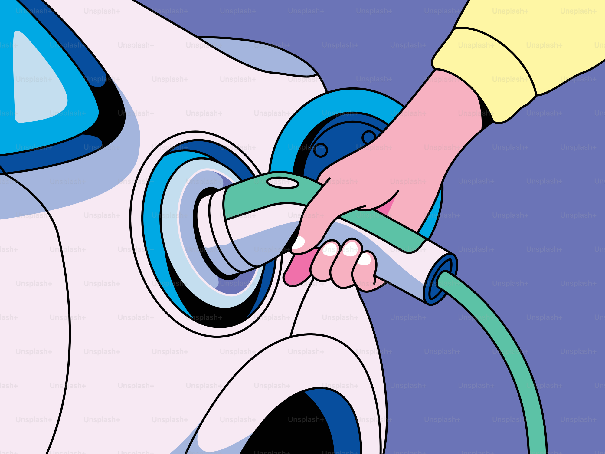 A person is pumping gas into a car