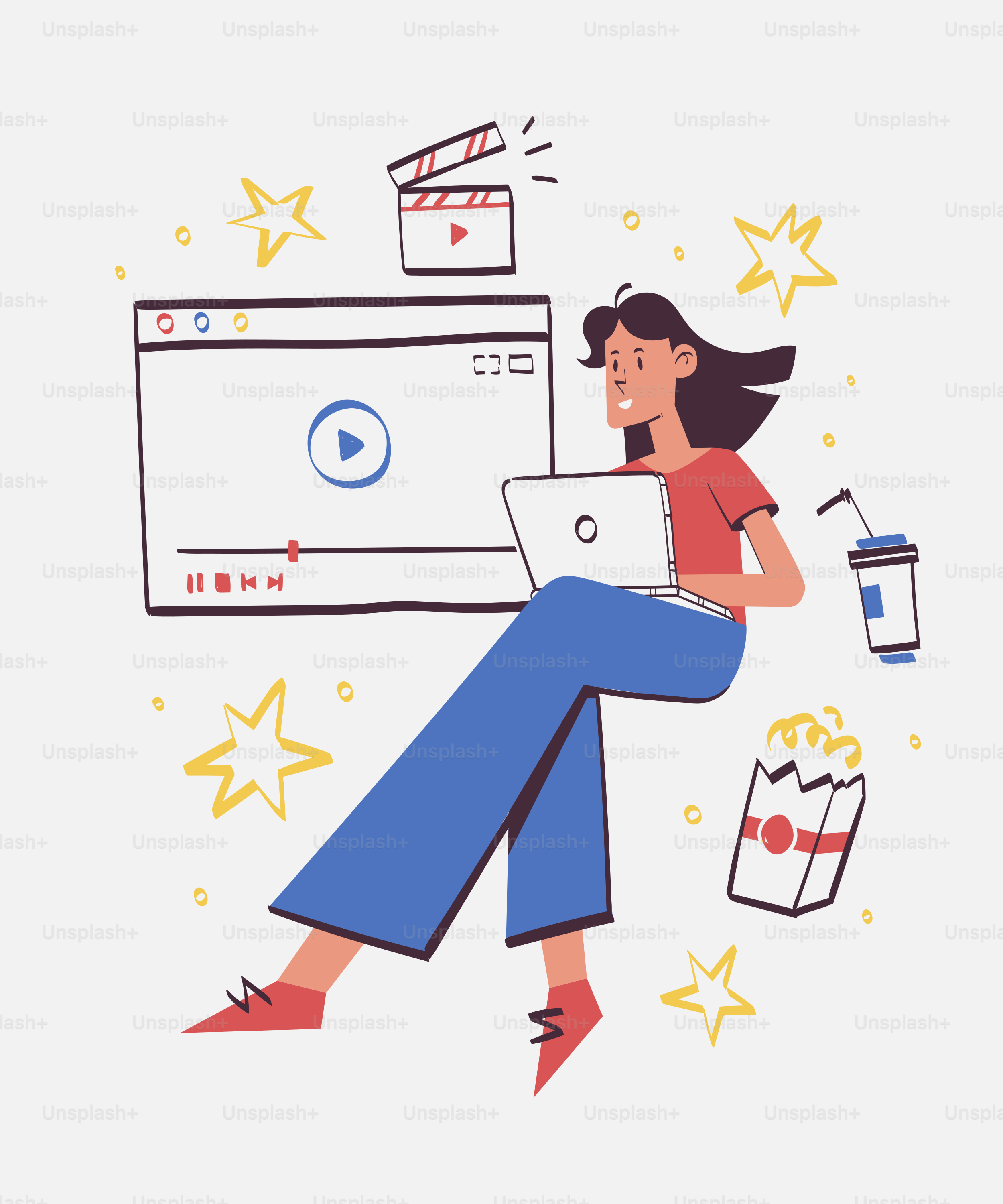 Una mujer sentada en el suelo usando un portátil