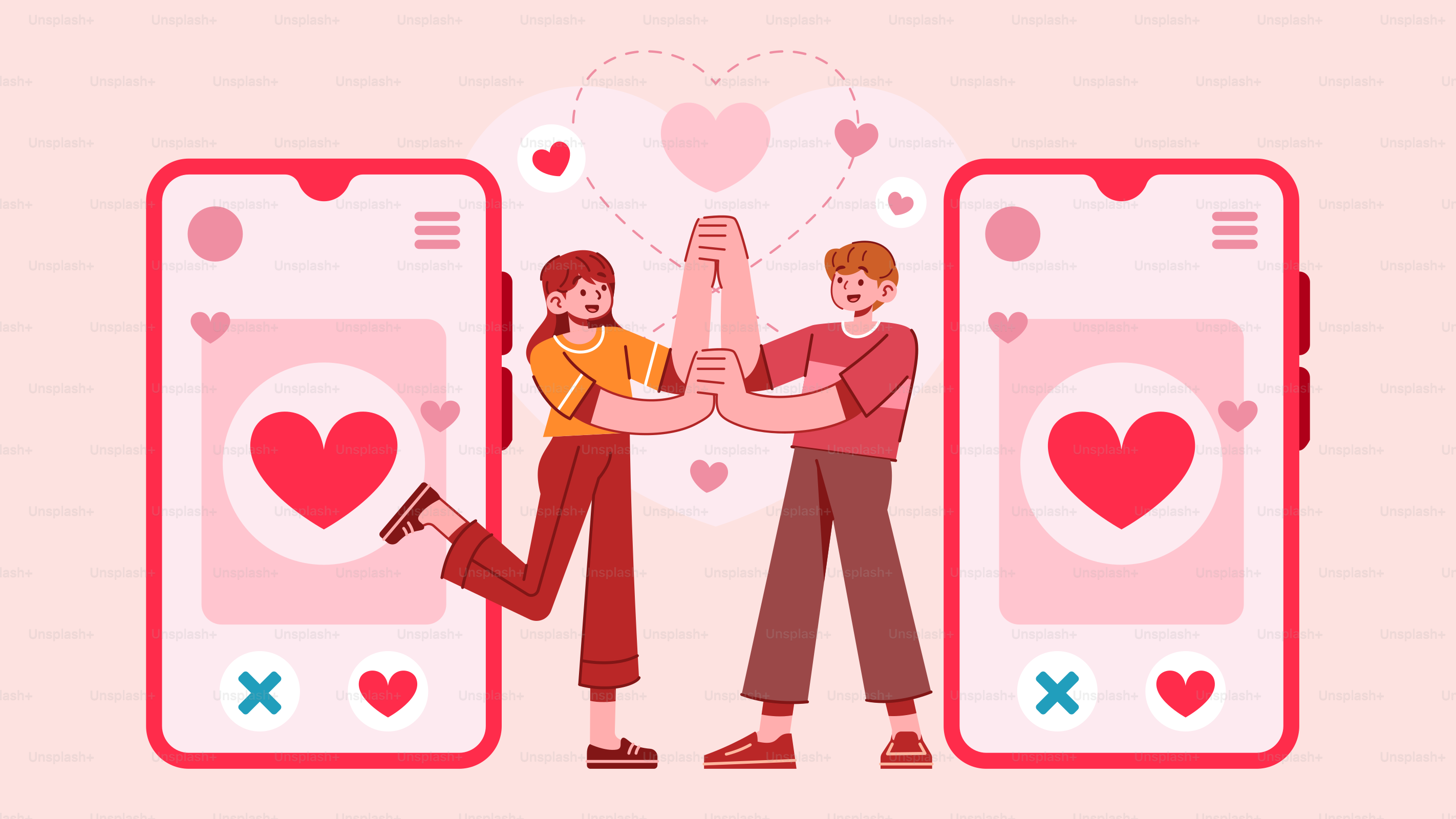 A couple of people standing next to each other