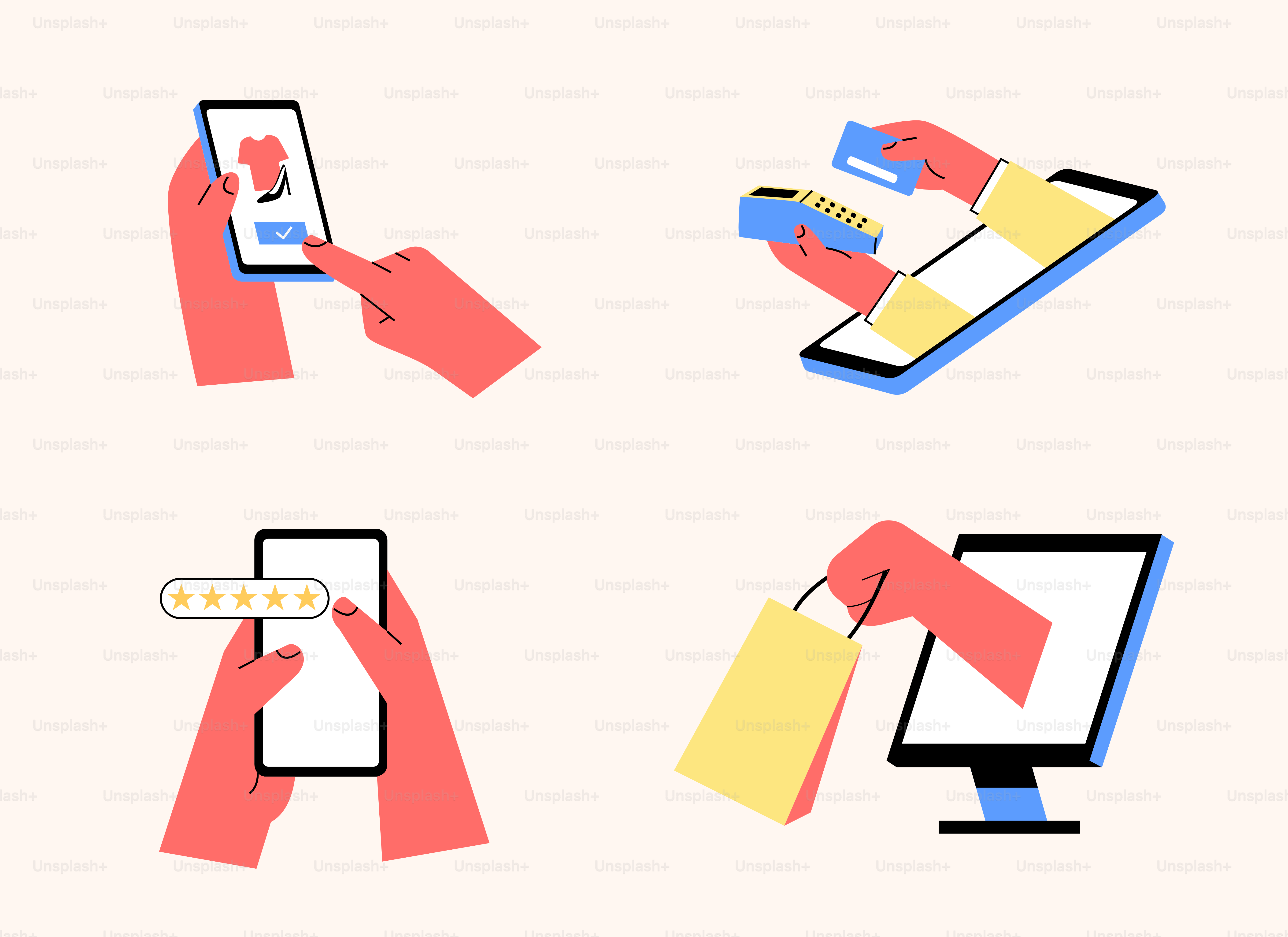 A hand holding a smart phone and a tablet