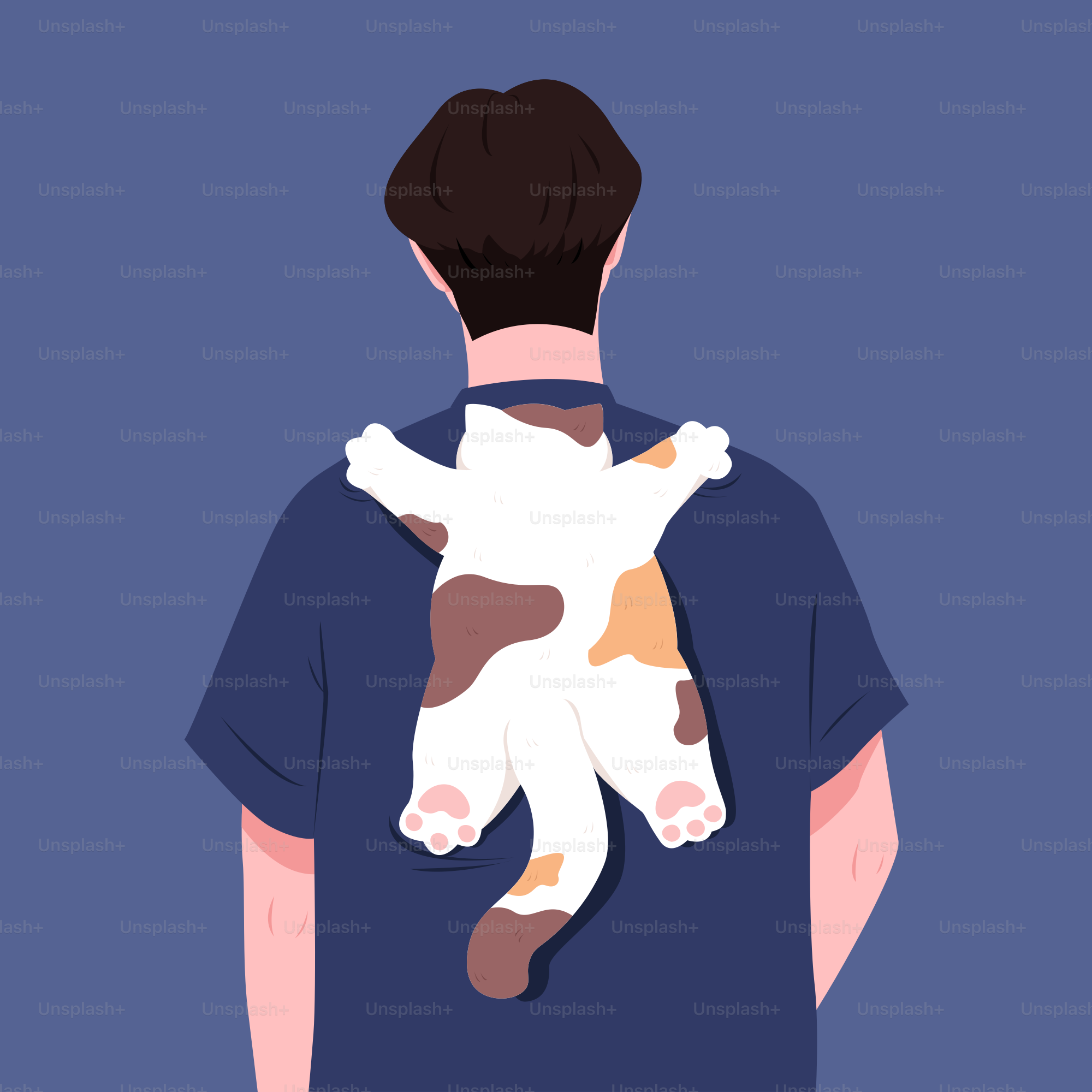 A man holding a cat in his arms