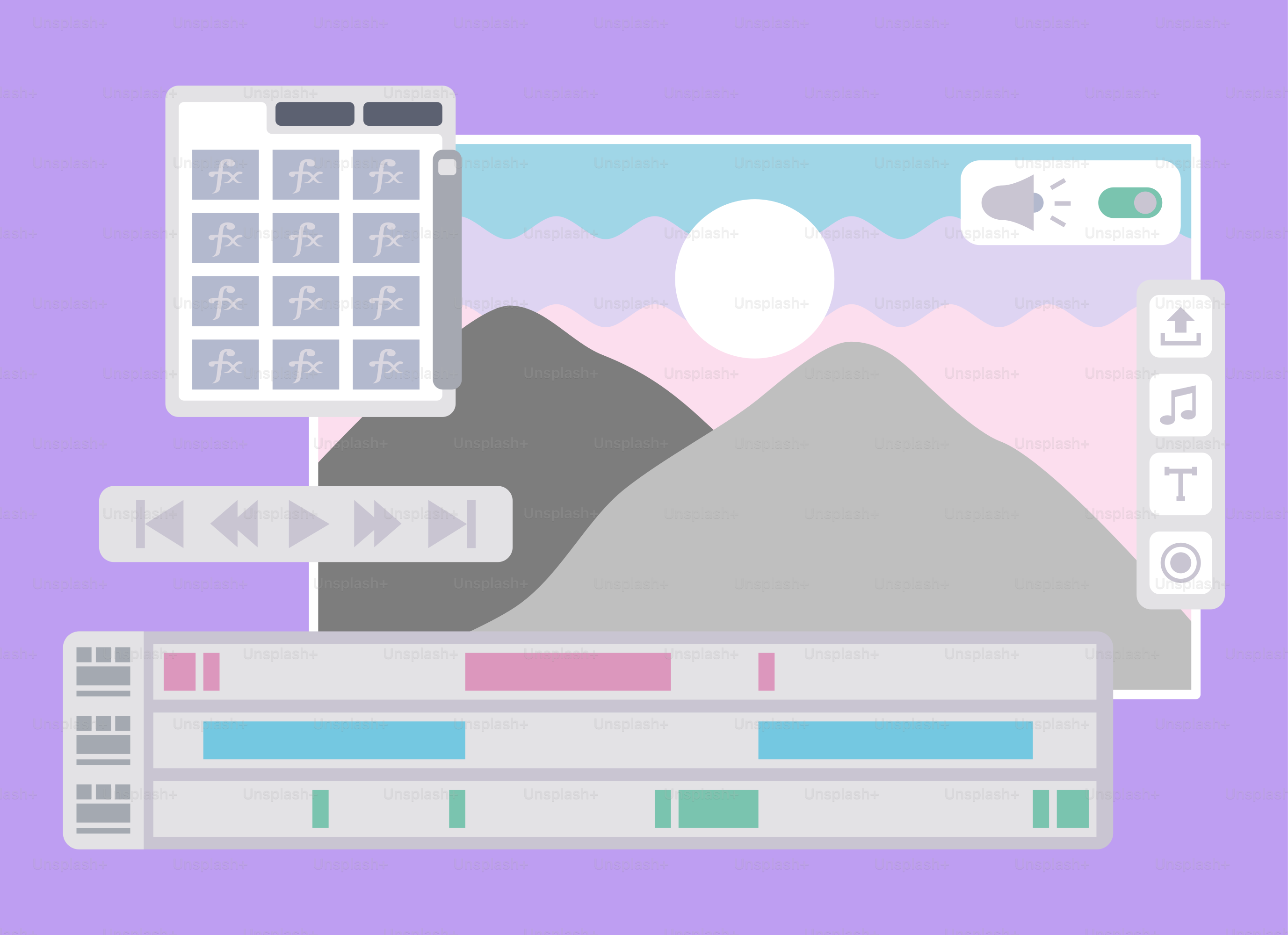 A computer screen with a keyboard and mouse on it