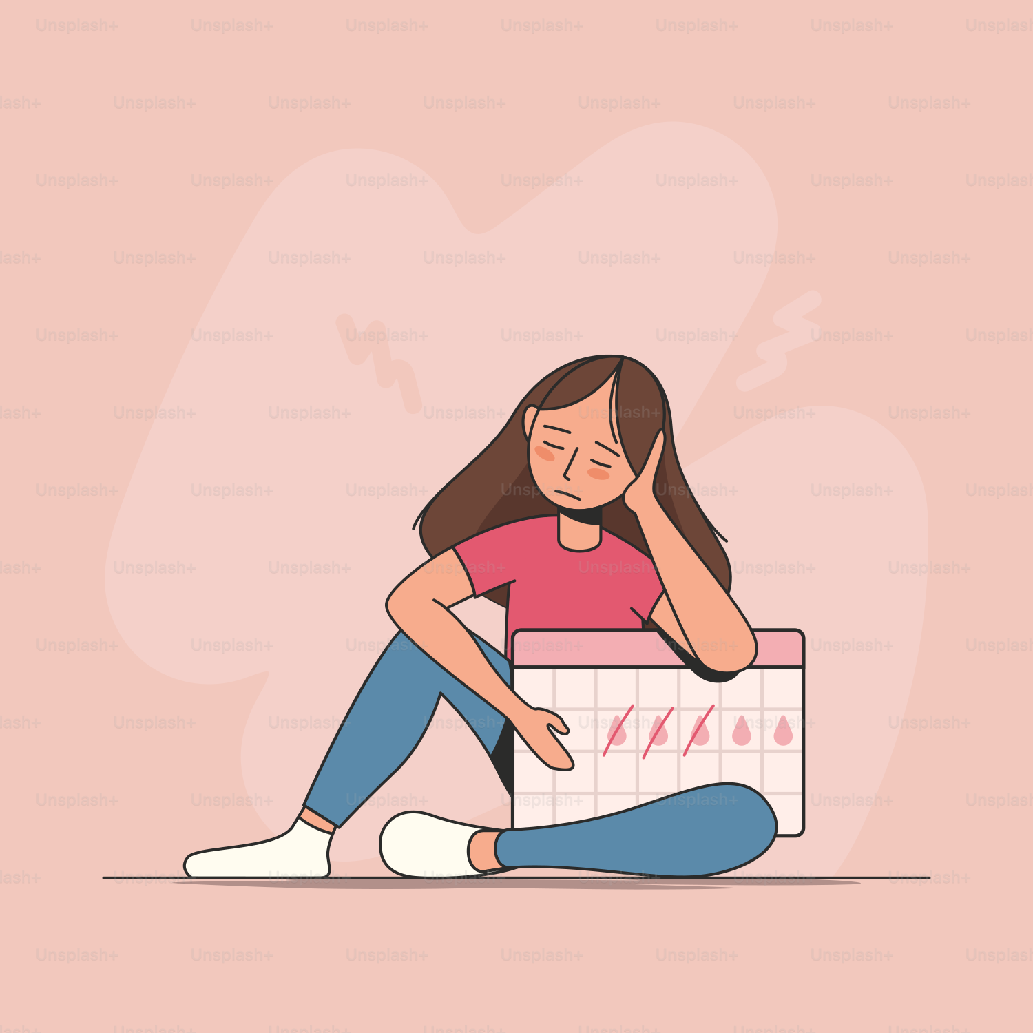 A woman sitting on the floor with a box of donuts