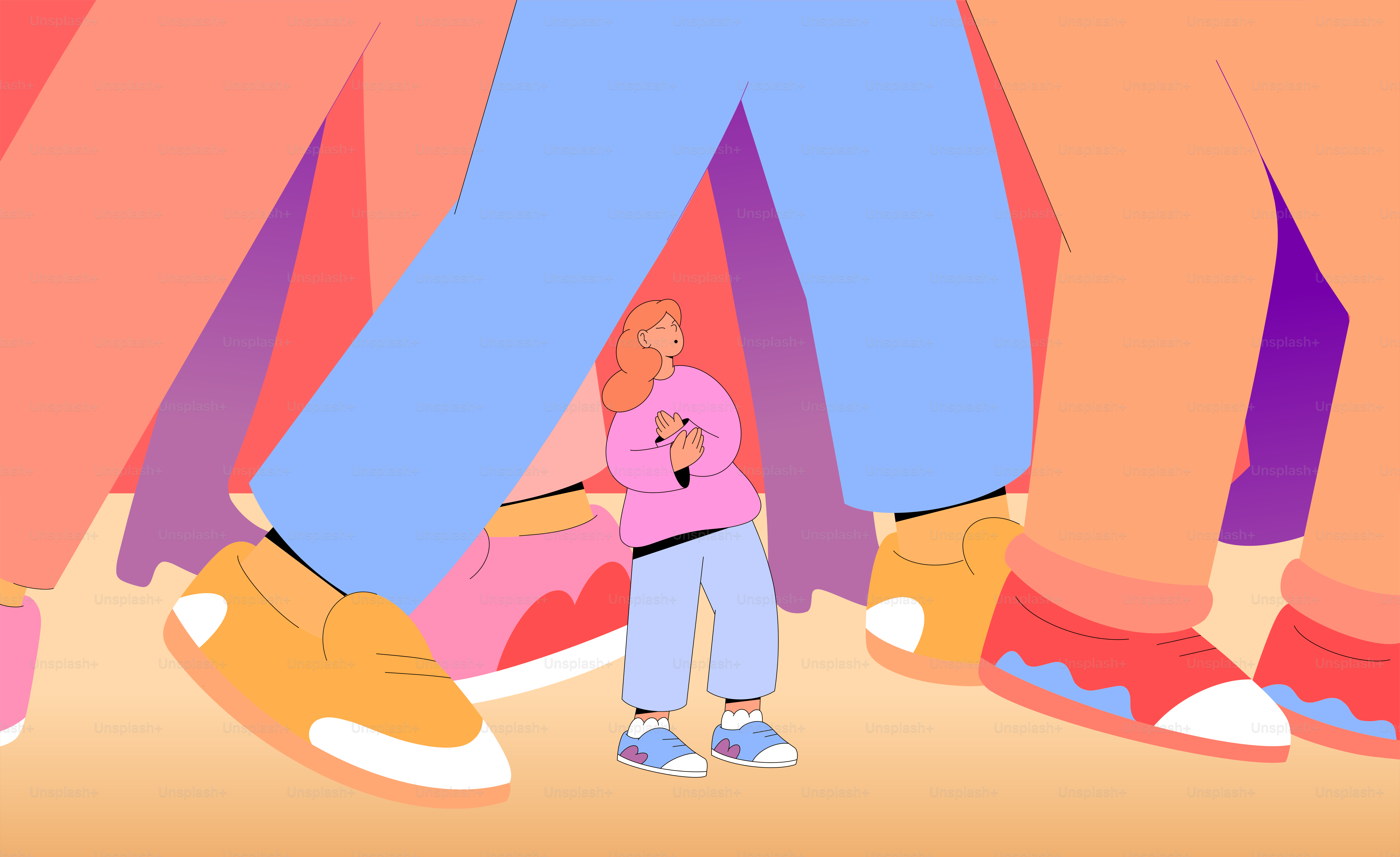 Un grupo de personas de pie una al lado de la otra