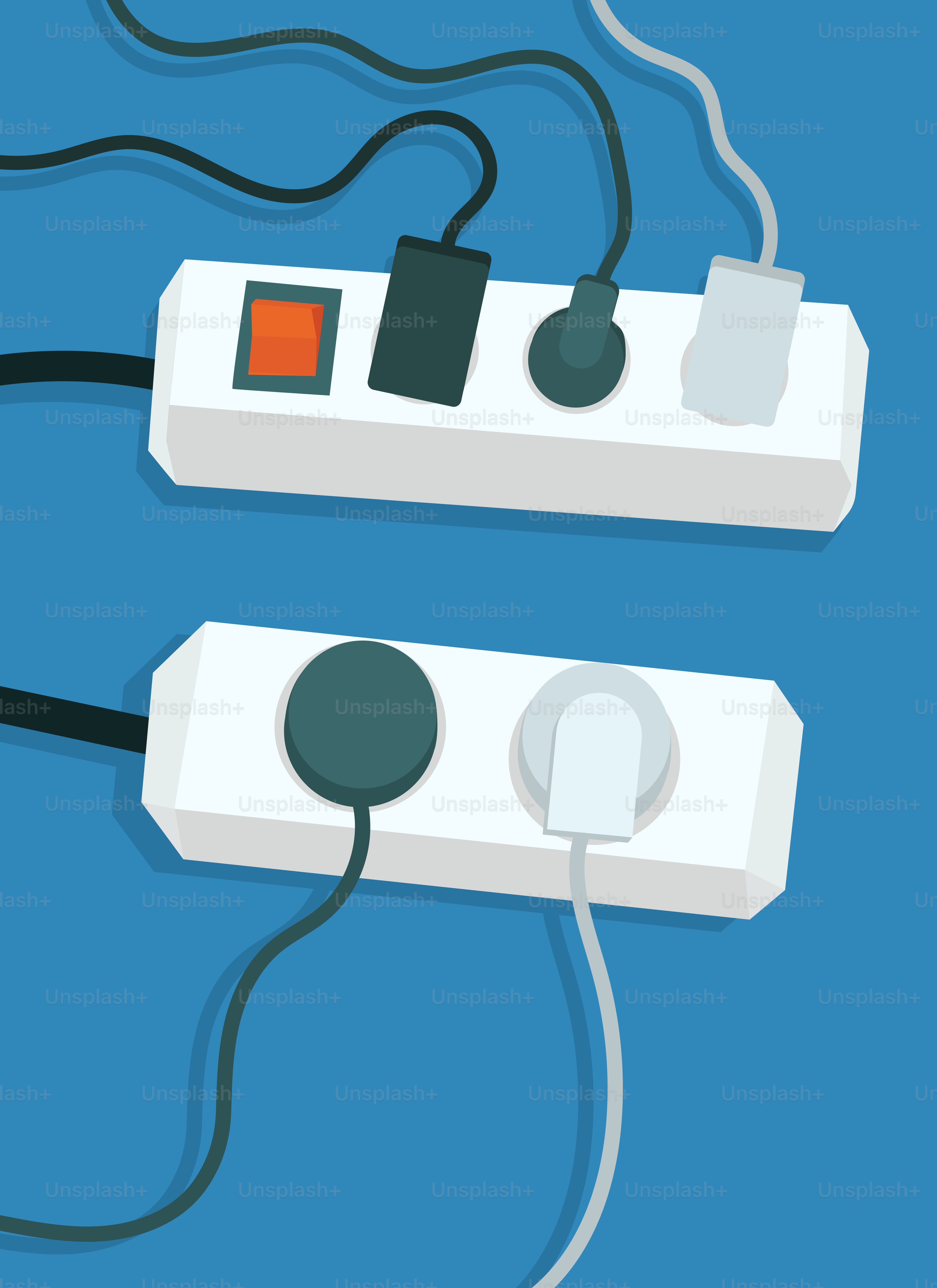 Two nintendo wii controllers connected to each other