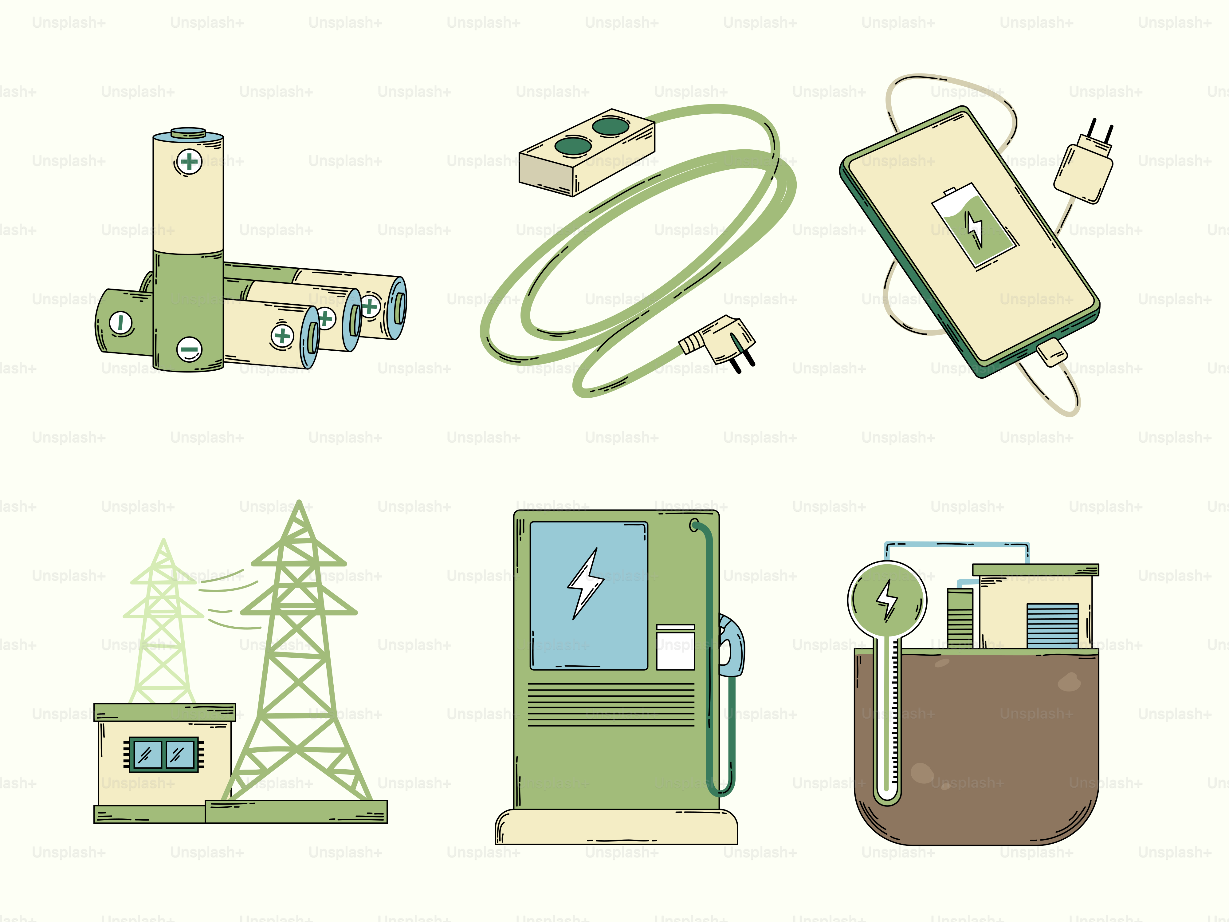 A group of different types of electronic devices