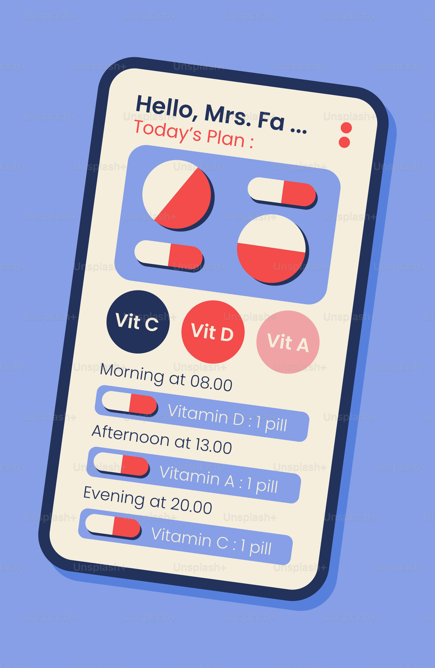 A remote control with the words hello, mrs fa on it