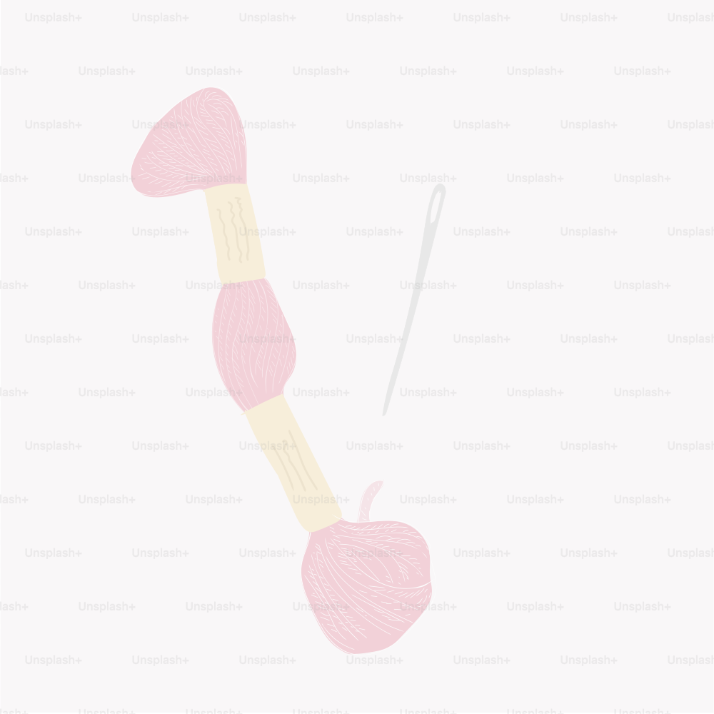 Un disegno di un oggetto rosa e bianco