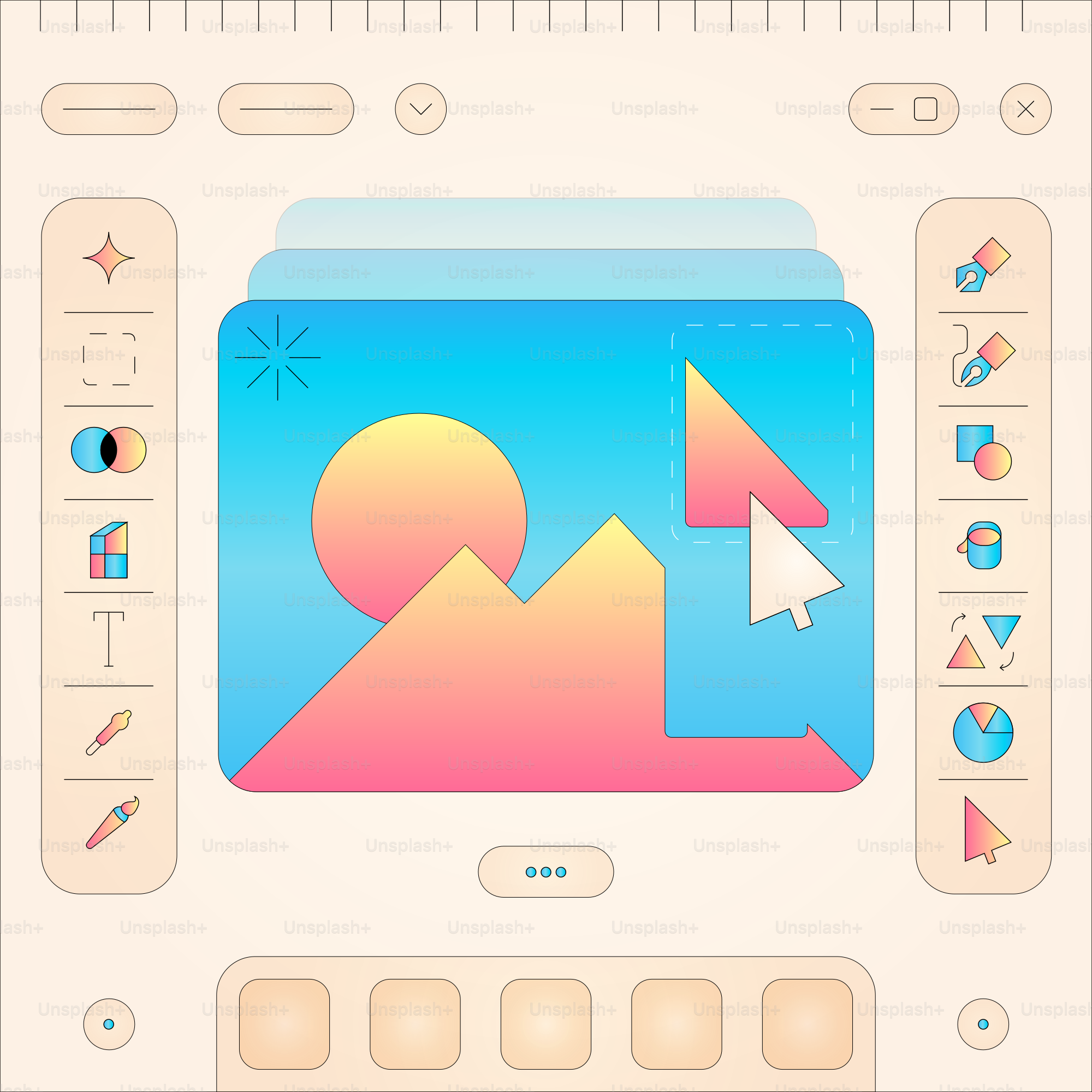 Una pantalla de ordenador con un icono colorido