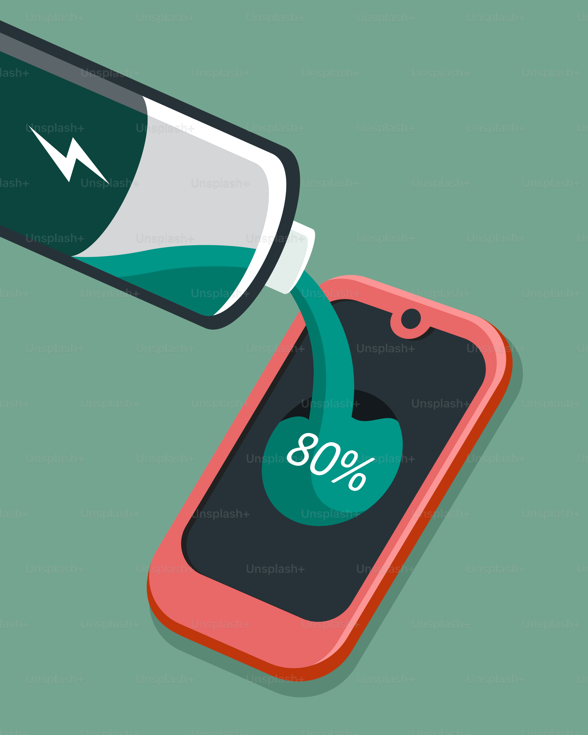 Une illustration d’une bouteille de médicament versée sur un téléphone portable