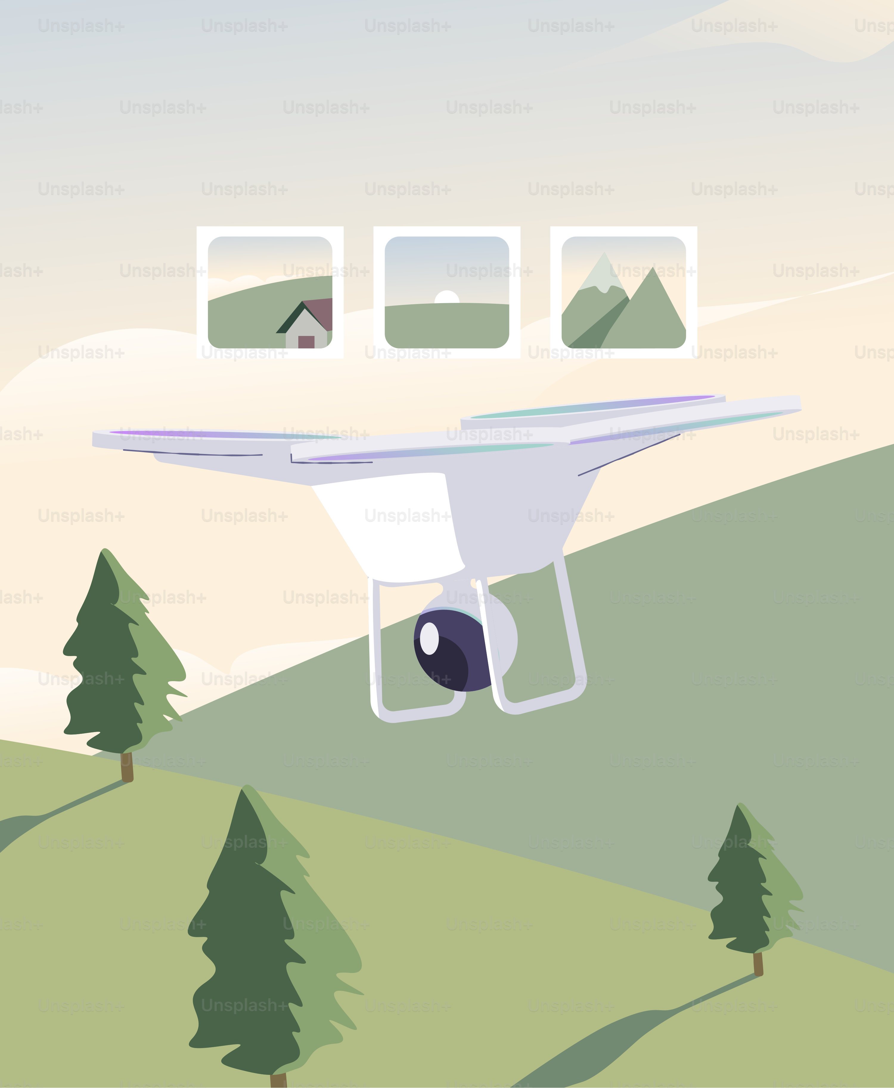 A computer generated image of a flying object