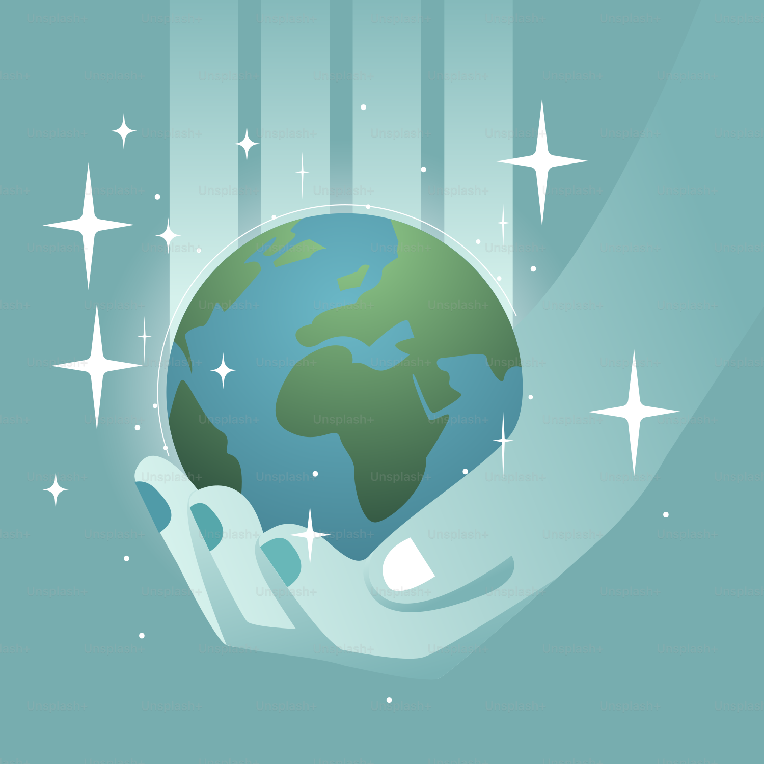 A person holding a small earth in their hands