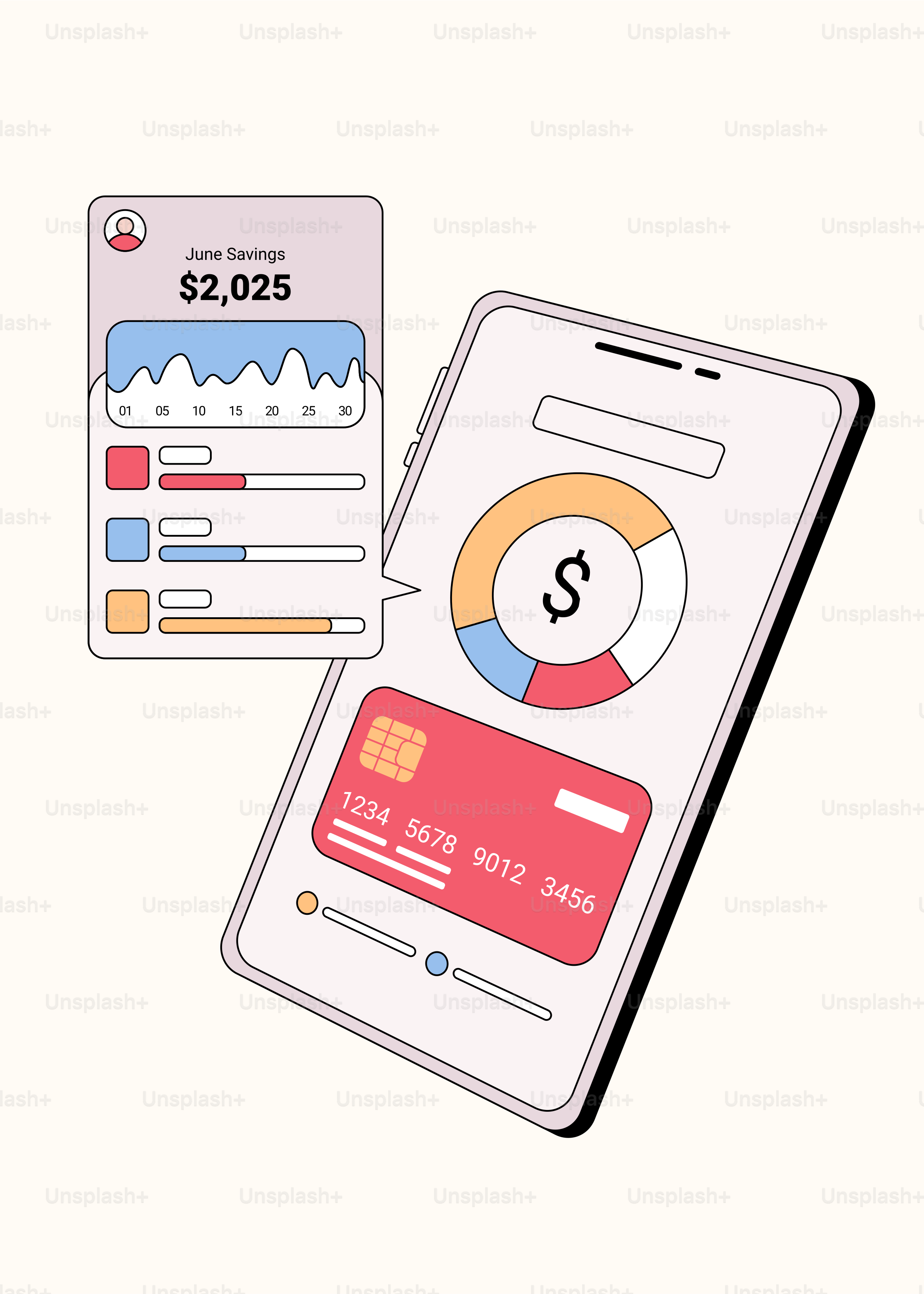 Un teléfono con una tarjeta de crédito al lado